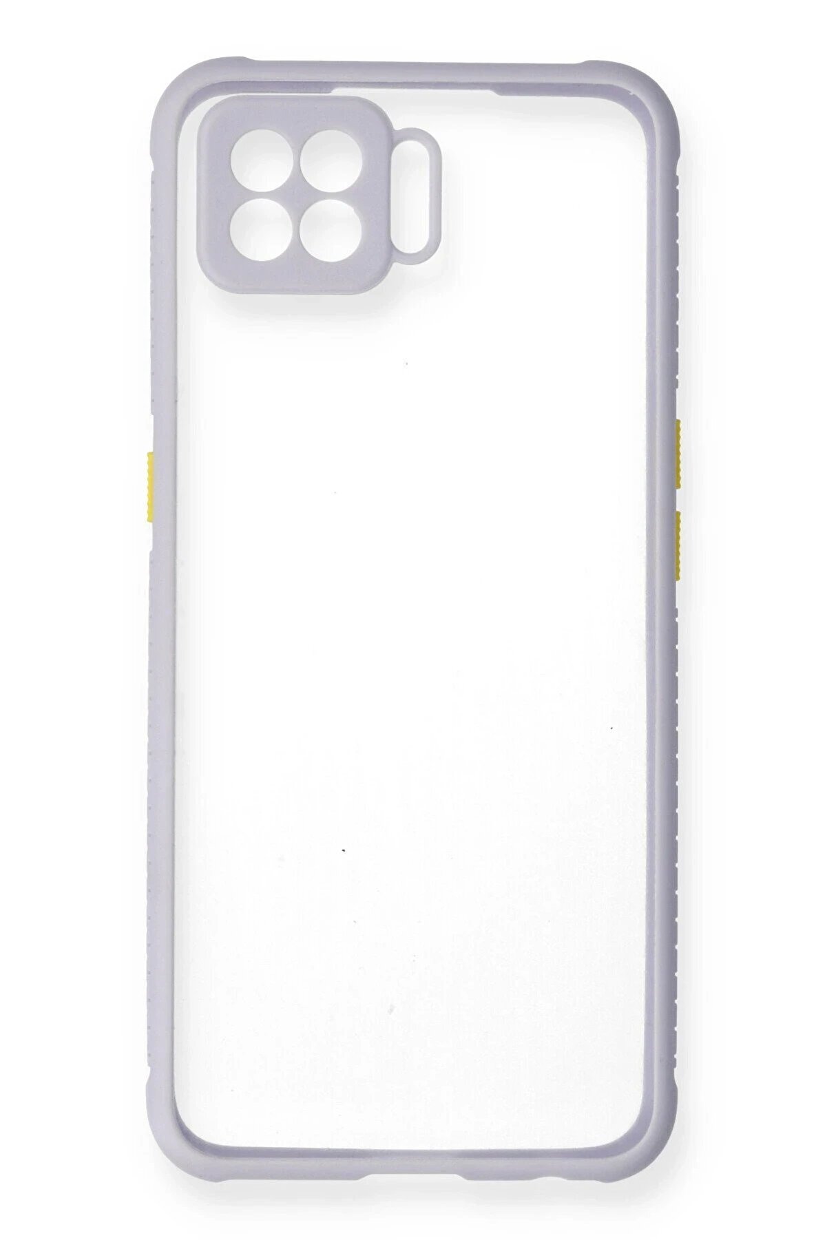 Oppo A73 Kılıf Mi̇ami̇ Şeffaf Si̇li̇kon - Li̇la - Dropx9979-1789