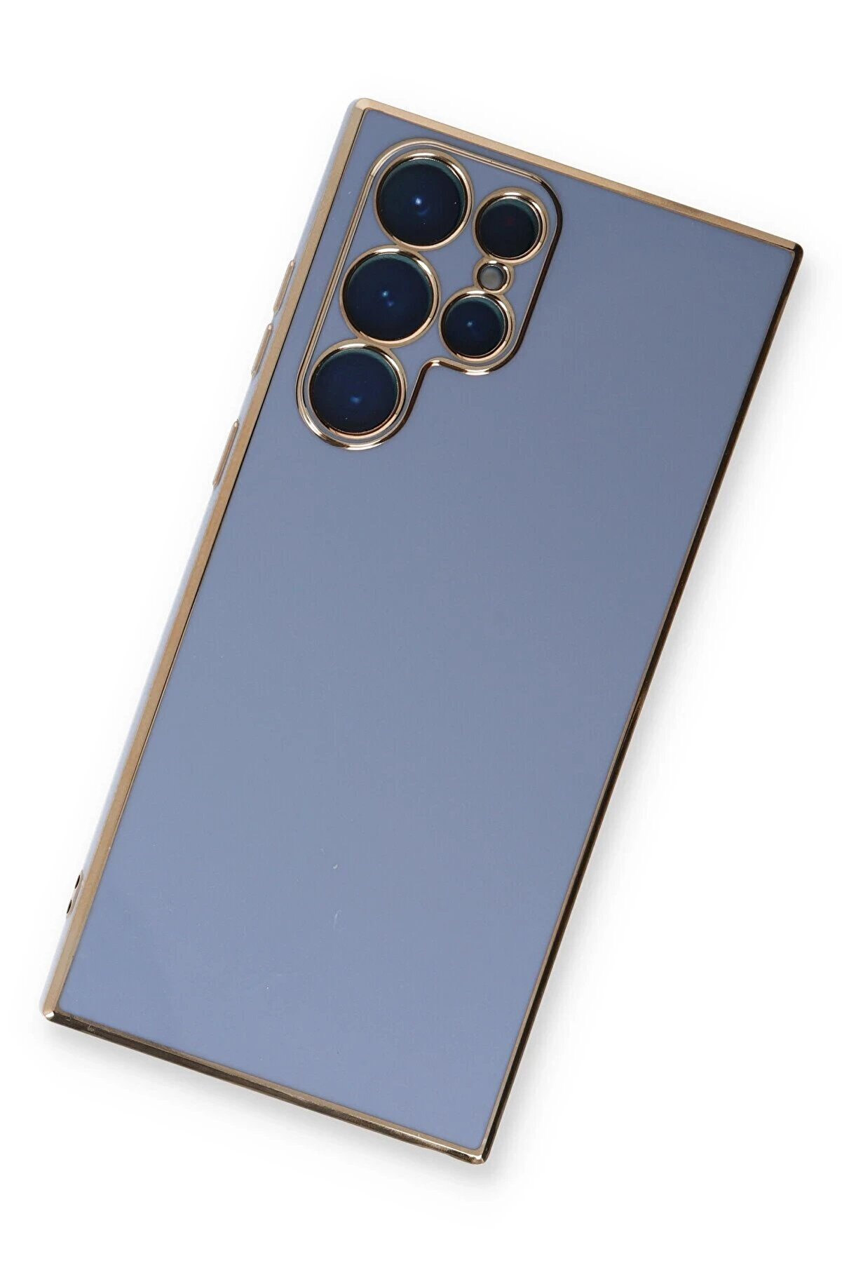 Samsung Galaxy S22 Ultra Kılıf Volet Si̇li̇kon - Mavi̇ - Dropx3914-4666