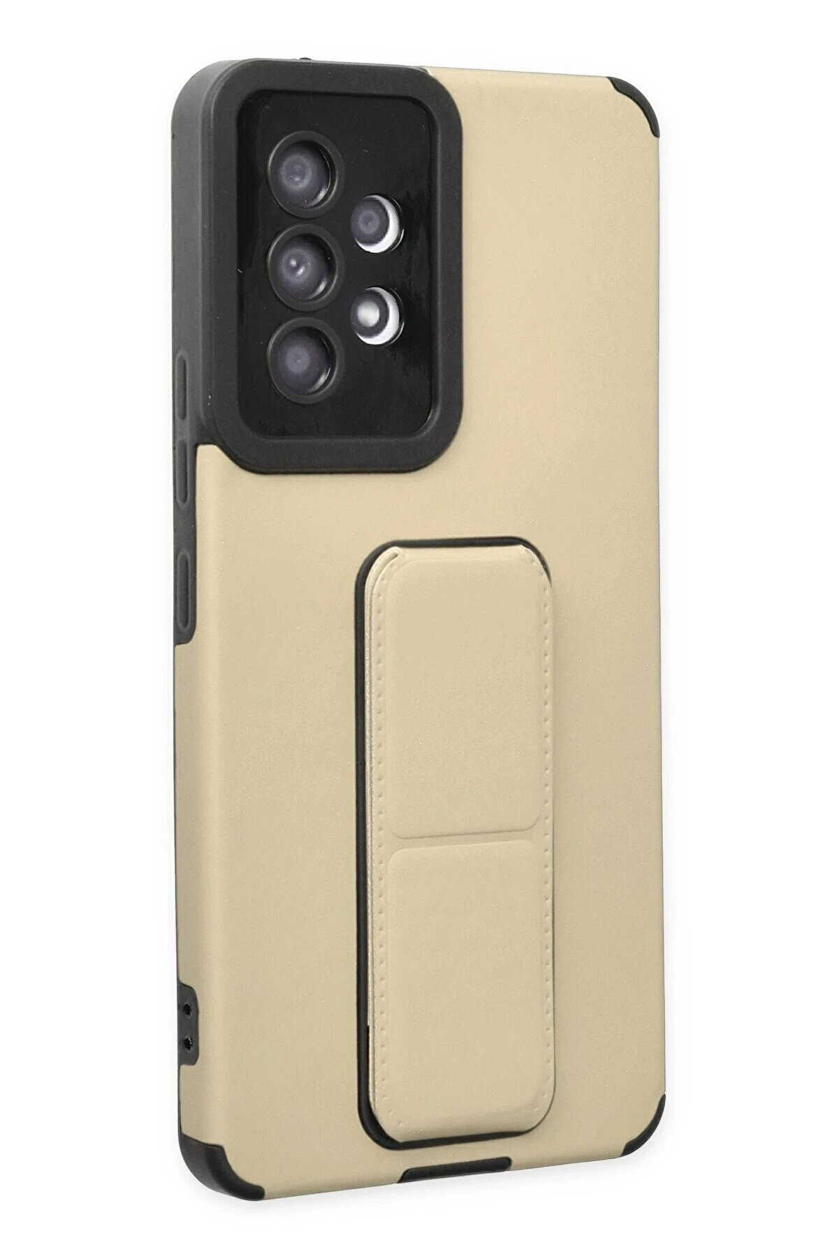 Samsung Galaxy A53 5G Kılıf Mega Standlı Si̇li̇kon - Gold - Dropx6746-8749