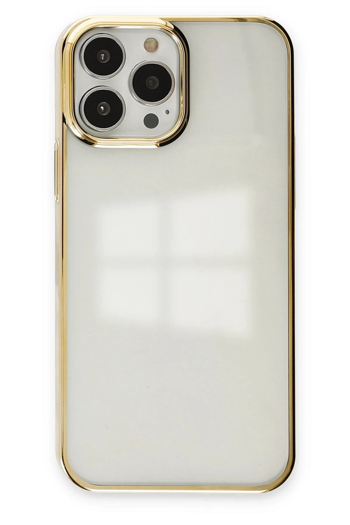 CepteToptan iPhone 14 Pro Max Kılıf Element Silikon - Gold - DROPX4009-6435