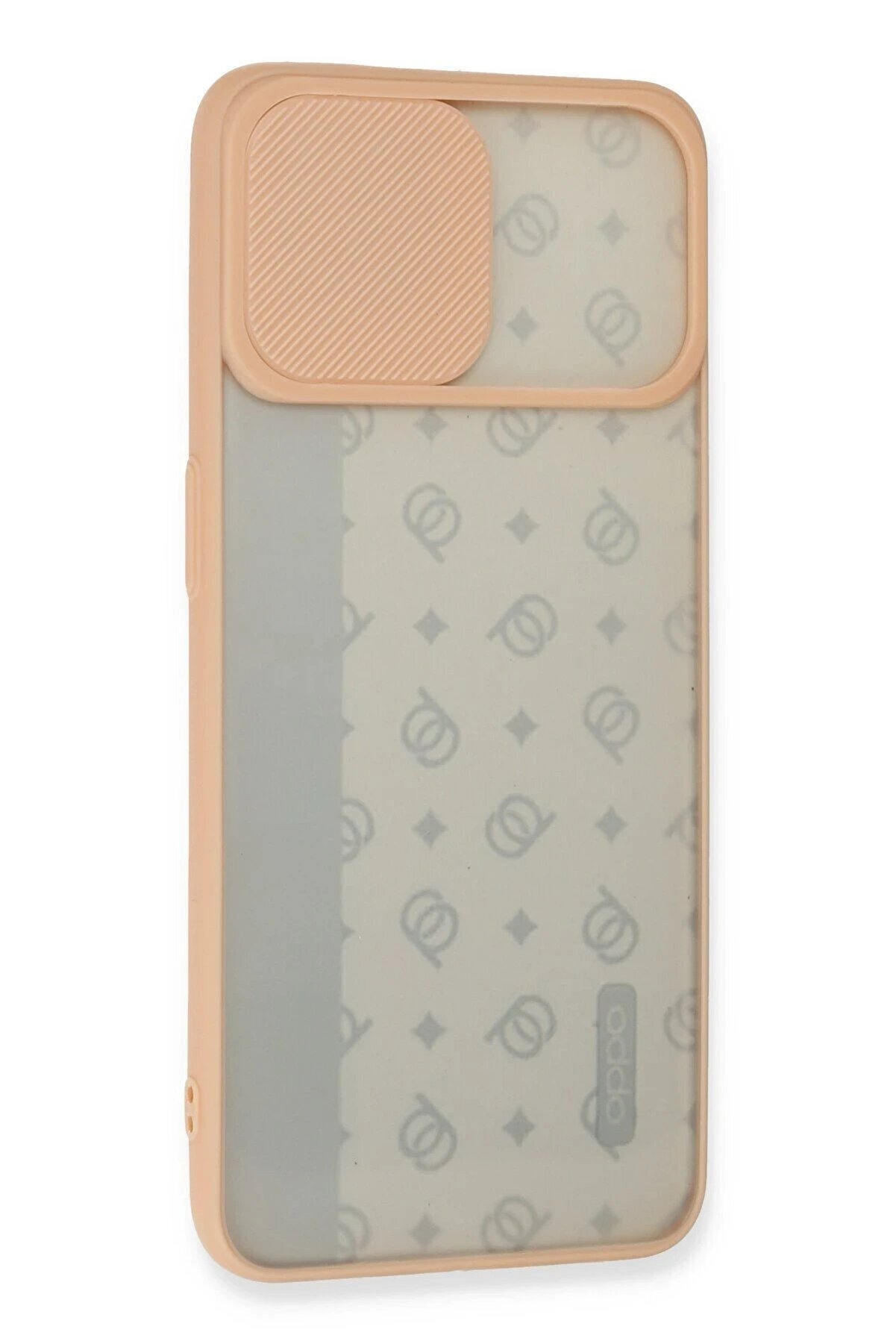 Oppo Reno 4 Li̇te Kılıf Palm Buzlu Kamera Sürgülü Si̇li̇kon - Pembe - Dropx2967-9641