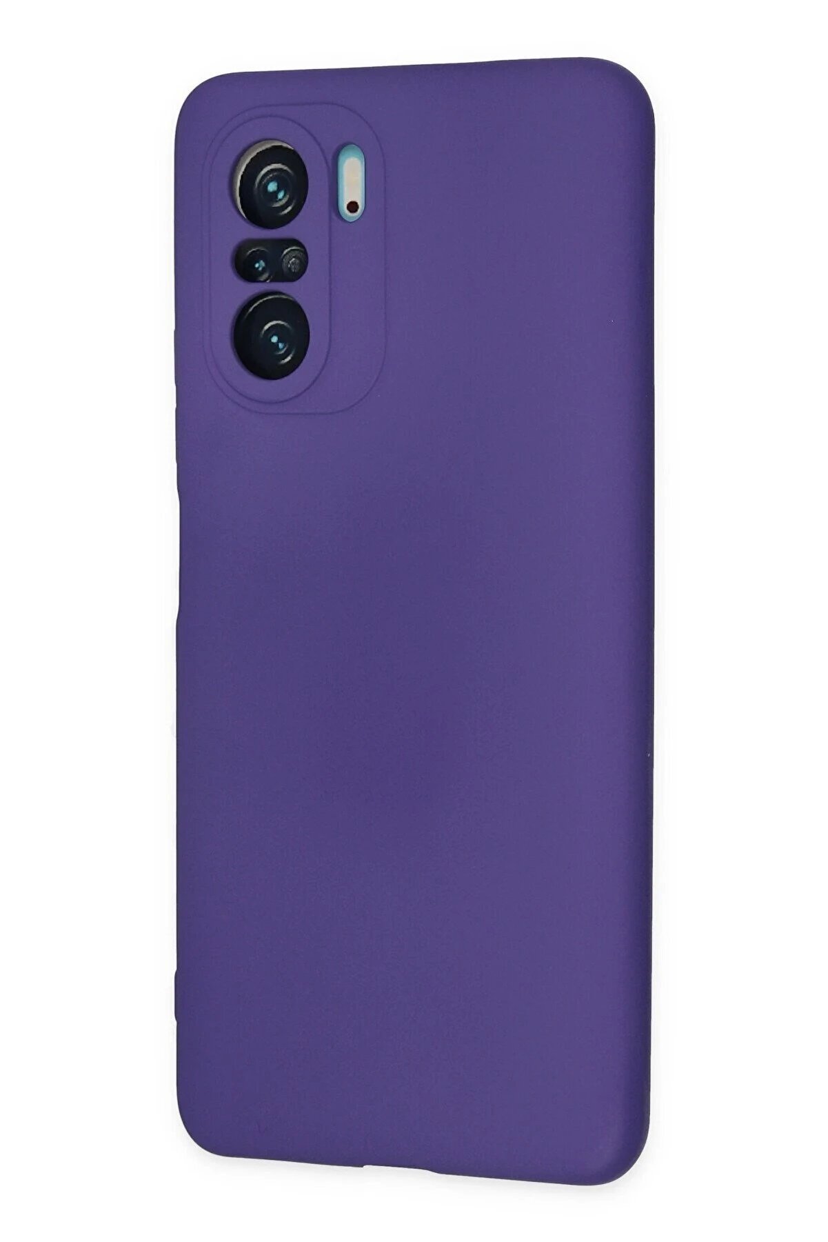 Xi̇aomi̇ Poco F3 Kılıf Nano İ&ccedil;i̇ Kadi̇fe Si̇li̇kon - Mor - Dropx2754-2697