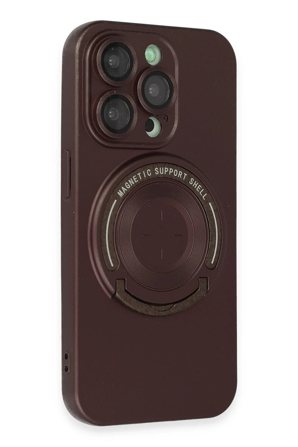 İphone 14 Pro Kılıf Lukka Magneti̇csafe Kapak - Kahverengi̇ - Ogz8608-1088