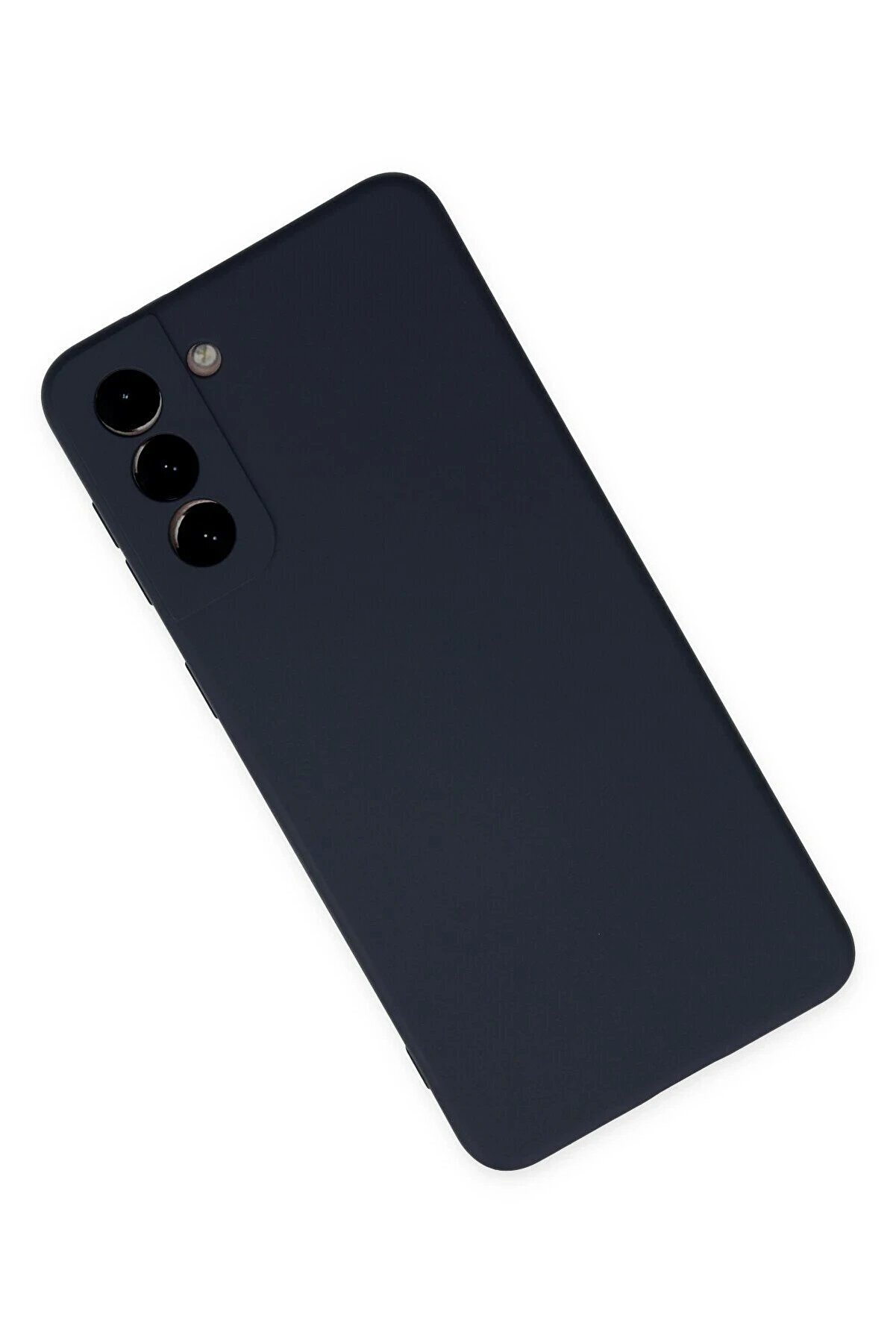 Samsung Galaxy S21 Kılıf Nano İçi̇ Kadi̇fe Si̇li̇kon - Laci̇vert - Dropx2341-7497