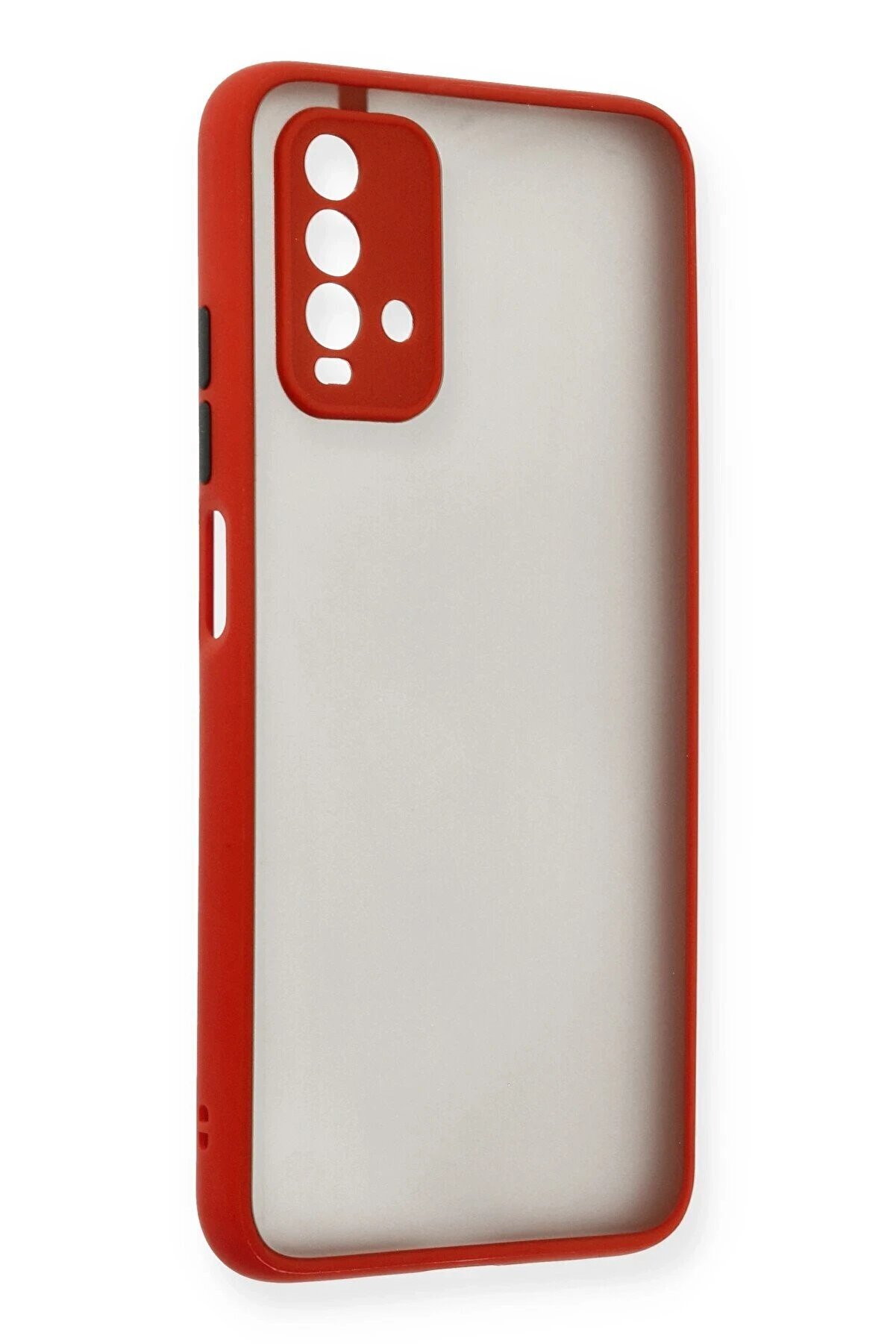 Xi̇aomi̇ Redmi̇ 9T Kılıf Montreal Si̇li̇kon Kapak - Kırmızı - Dropx2558-4292