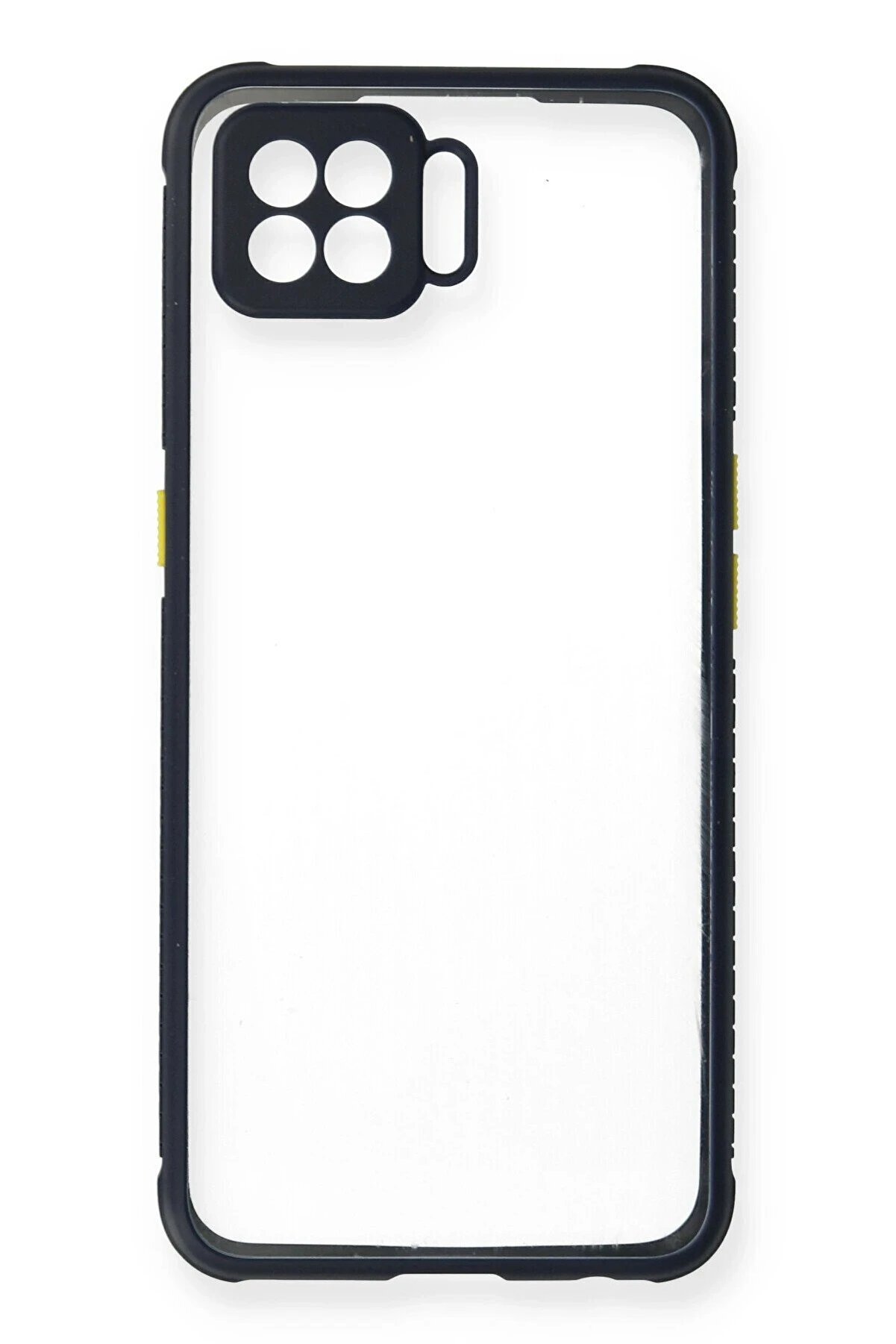 Oppo A73 Kılıf Mi̇ami̇ Şeffaf Si̇li̇kon - Laci̇vert - Dropx4047-8631