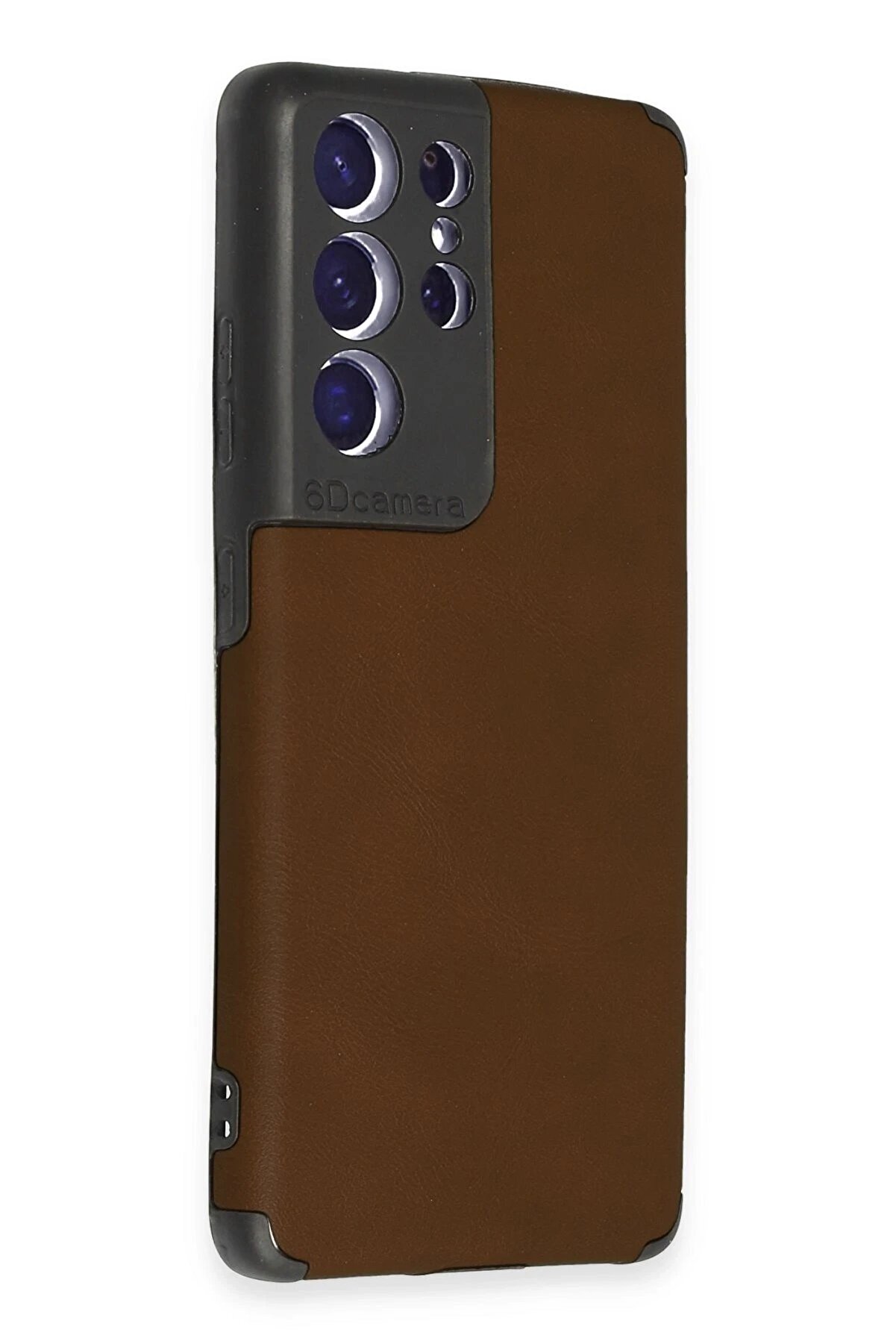 Samsung Galaxy S21 Ultra Kılıf Loop Deri̇ Si̇li̇kon - Kahverengi̇ - Dropx5562-4785