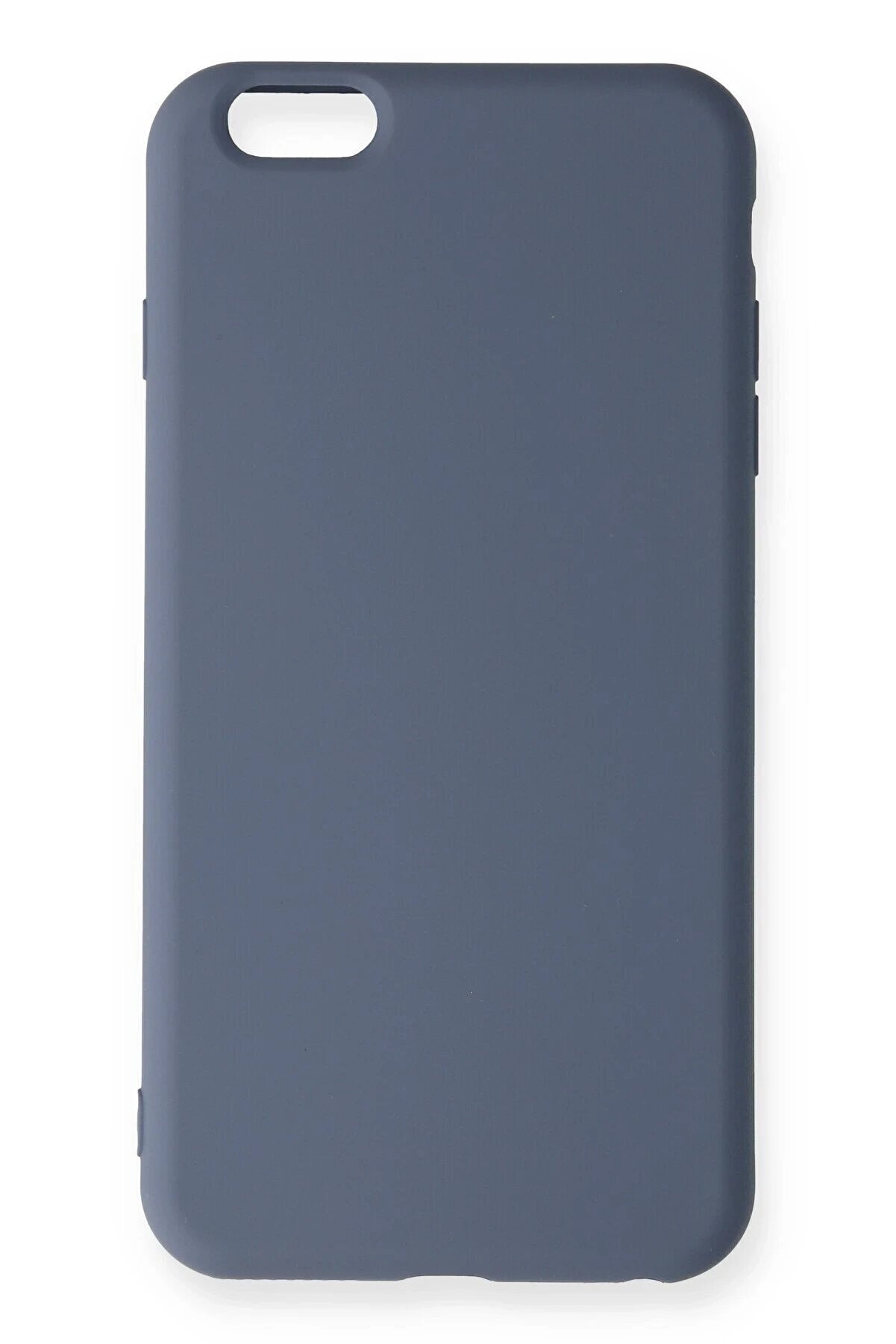 CepteToptan iPhone 6 Plus Kılıf Nano içi Kadife Silikon - Gri - DROPX7813-8159