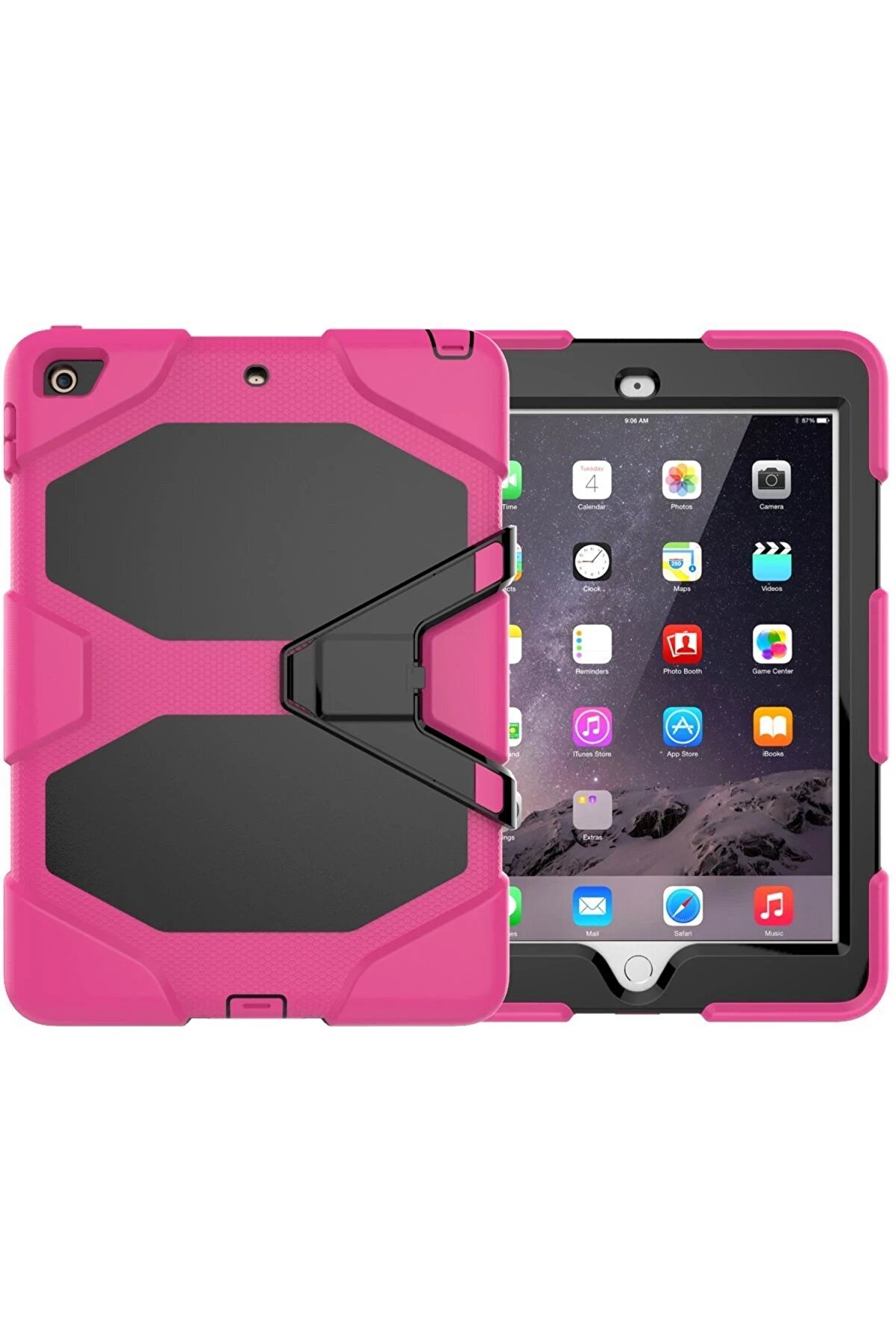 CepteToptan iPad 5 Air 9.7 Kılıf Griffin Tablet Kapak - Pembe - DROPX3828-6092