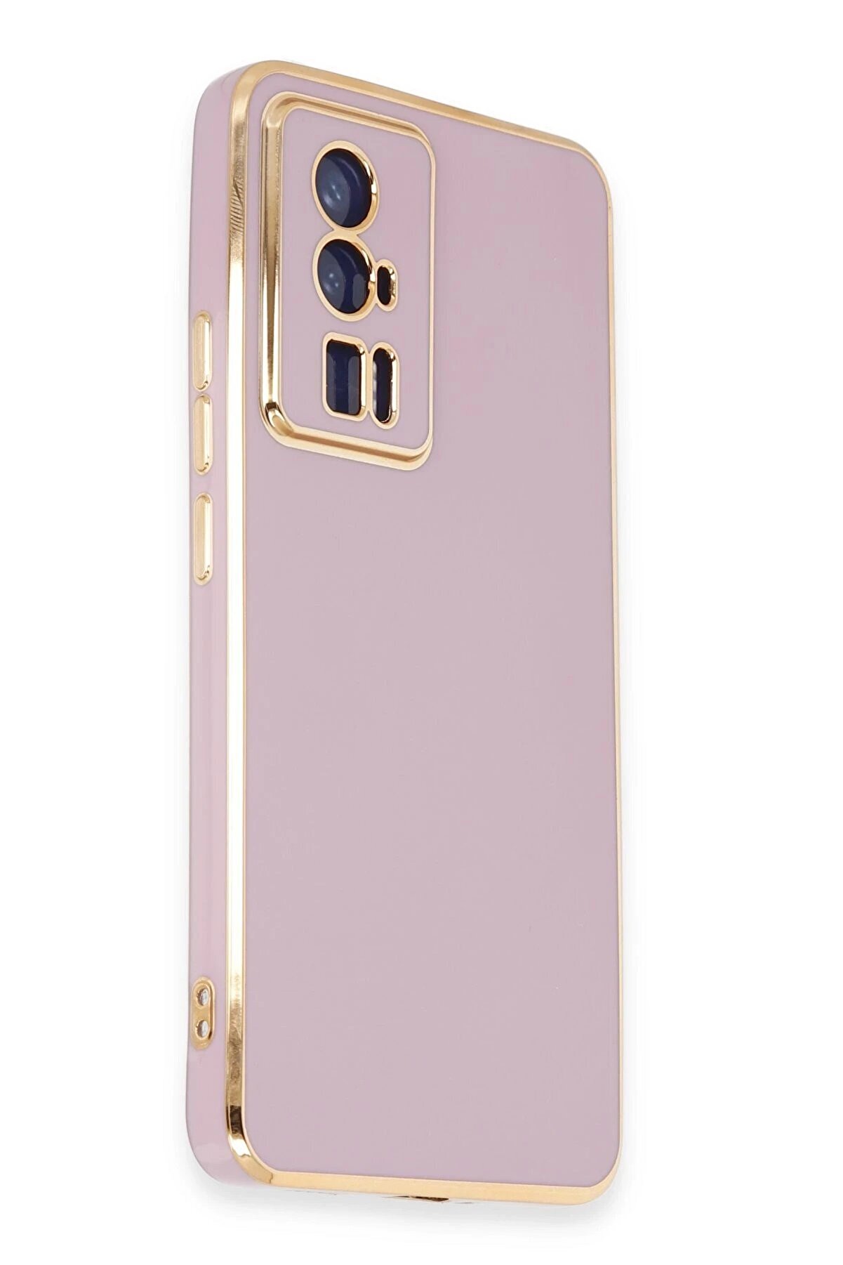 Xi̇aomi̇ Poco F5 Pro Kılıf Volet Si̇li̇kon - Mor - Dropx8252-6185