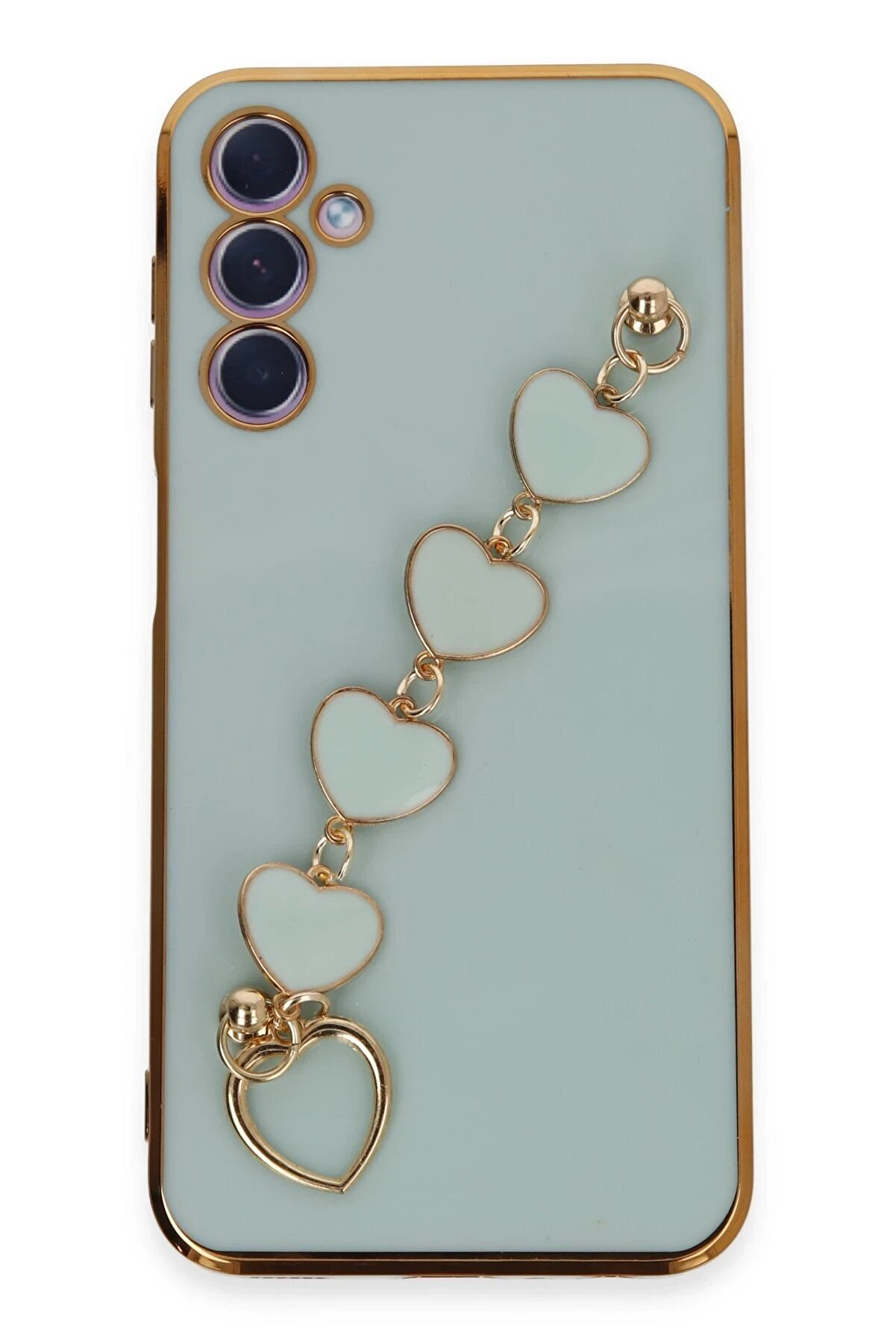 CepteToptan Samsung Galaxy A24 4G Kılıf Esila Silikon - Su Yeşili - DROPX3221-8974