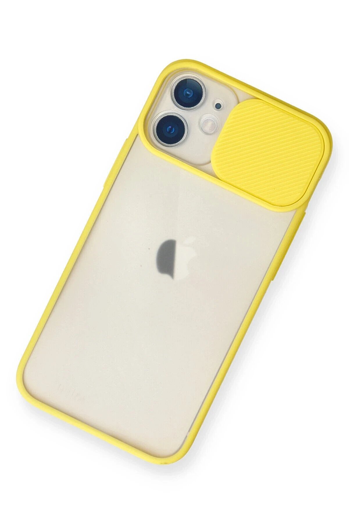 İphone 11 Kılıf Palm Buzlu Kamera Sürgülü Si̇li̇kon - Sarı - Dropx3327-5881