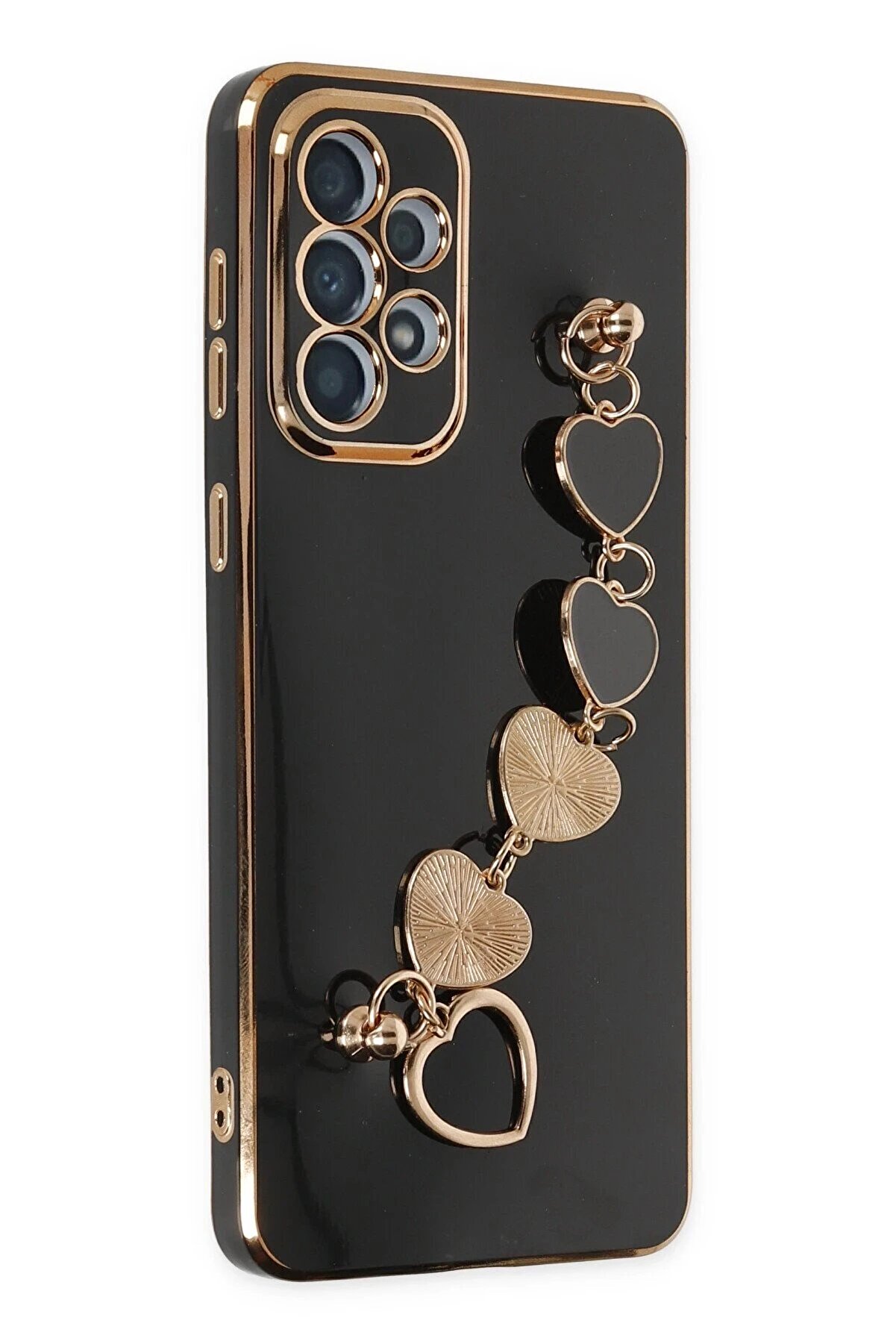 CepteToptan Samsung Galaxy A33 5G Kılıf Esila Silikon - Siyah - DROPX2248-1875