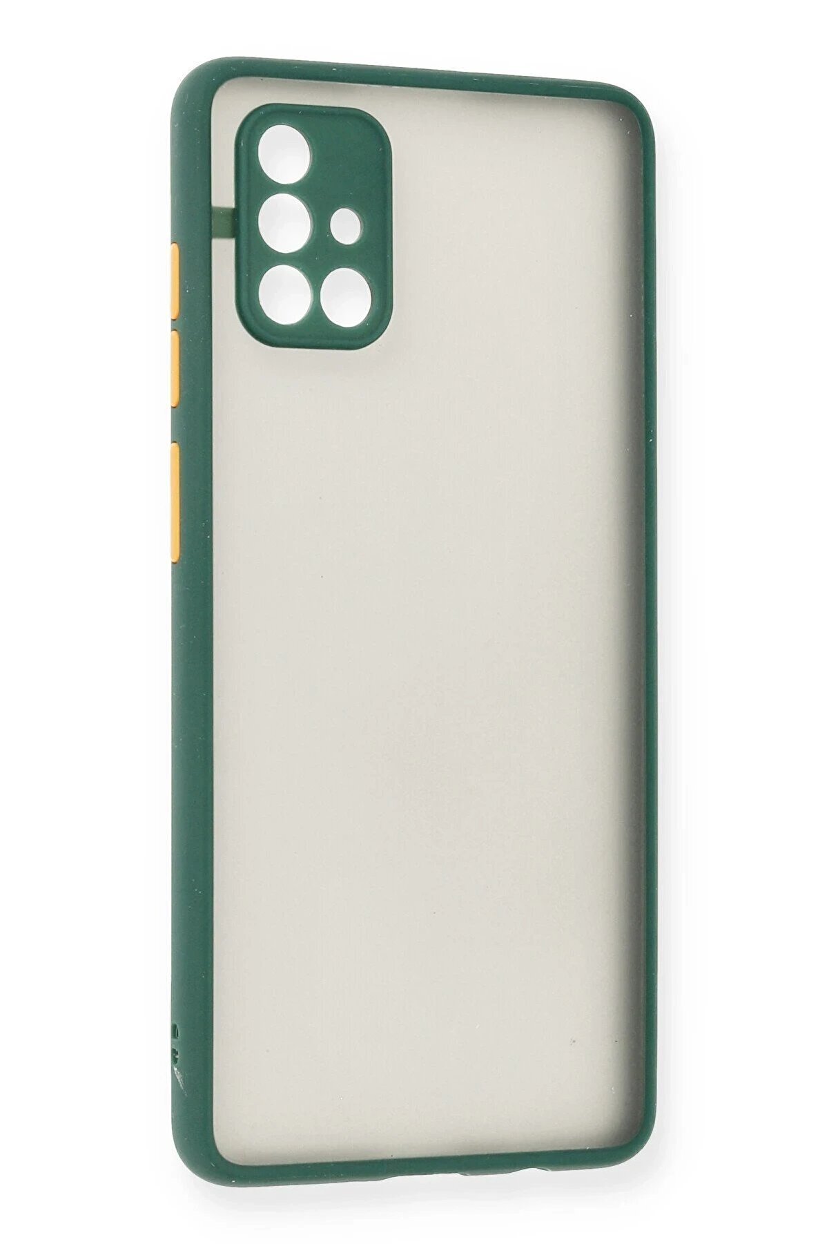 CepteToptan Samsung Galaxy A71 Kılıf Montreal Silikon Kapak - Yeşil - DROPX6272-3146