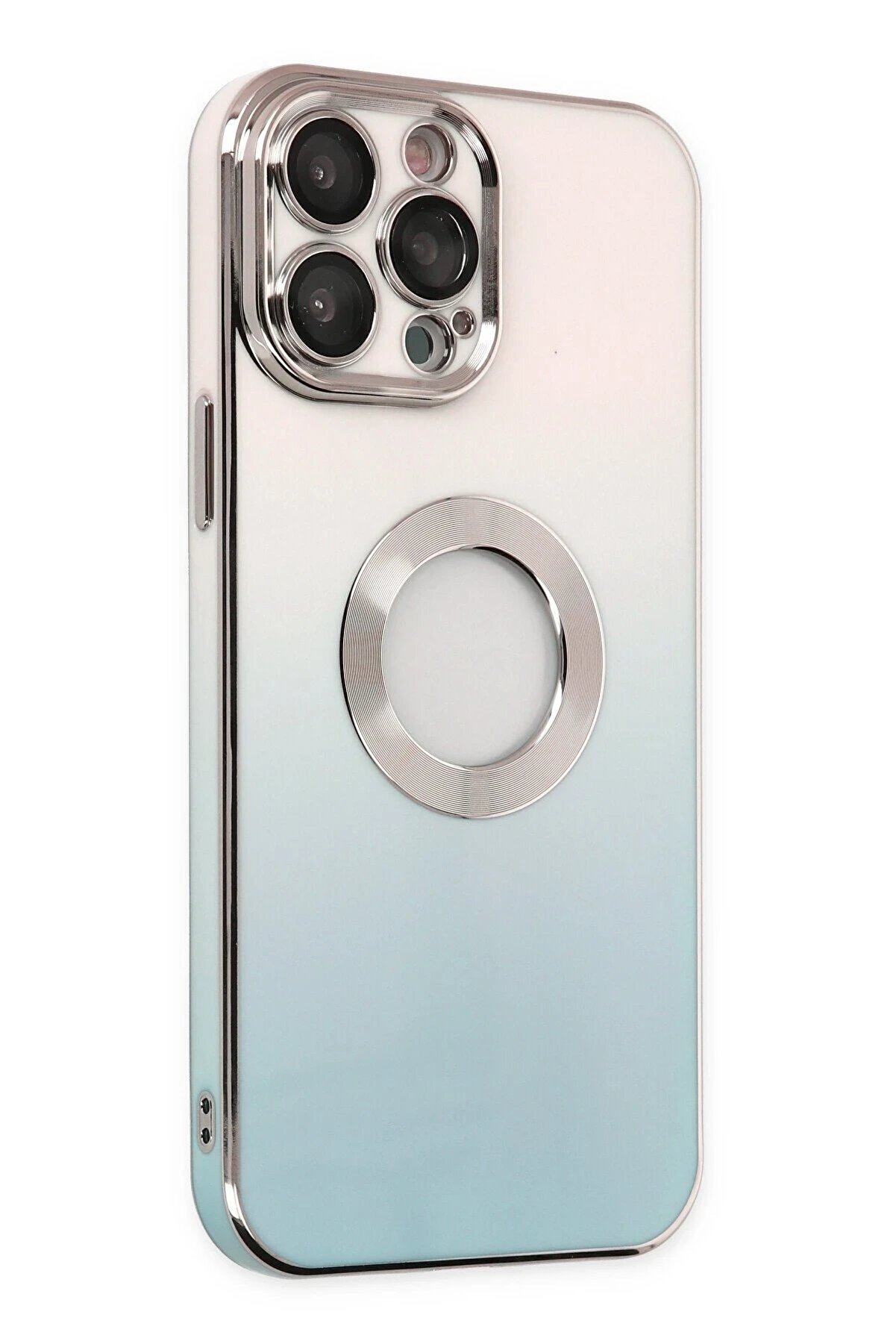 İphone 13 Pro Max Kılıf Best Si̇li̇kon - Turkuaz - Dropx8522-8619