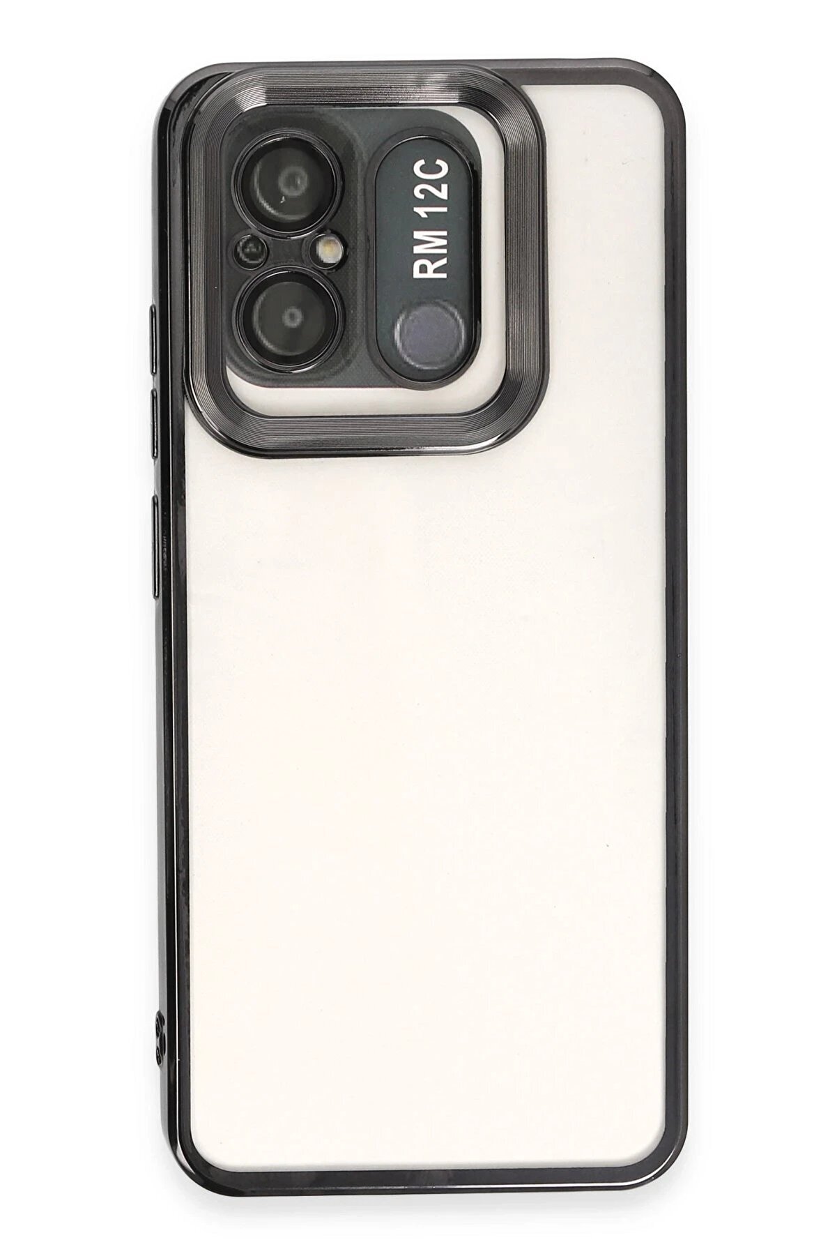 CepteToptan Xiaomi Redmi 12C Kılıf Slot Silikon - Siyah - DROPX9040-9058