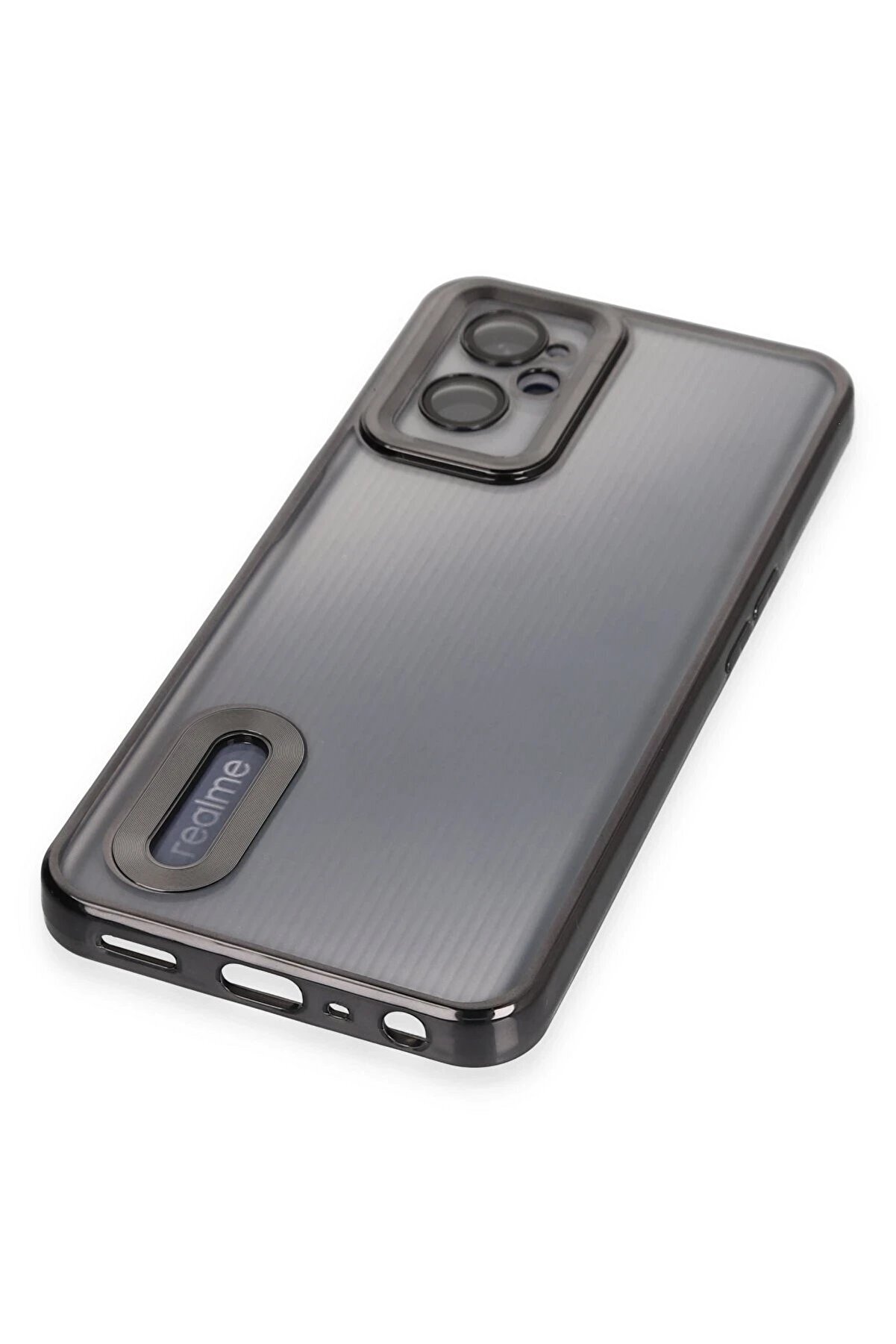 Realme 9İ 4G Kılıf Slot Si̇li̇kon - Si̇yah - Dropx2003-9198