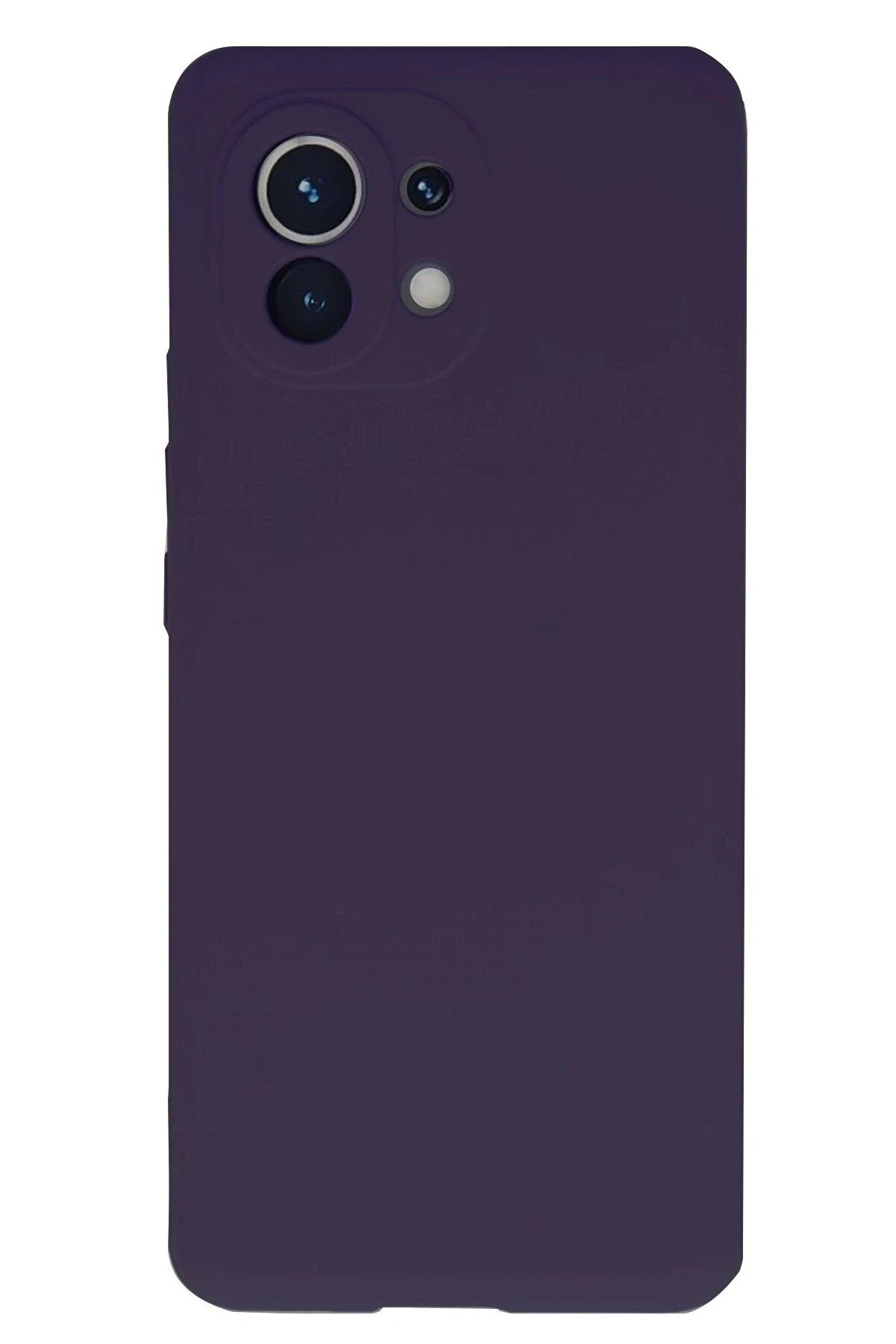 CepteToptan Xiaomi Mi 11 Kılıf Nano içi Kadife Silikon - Mor - DROPX8270-5453