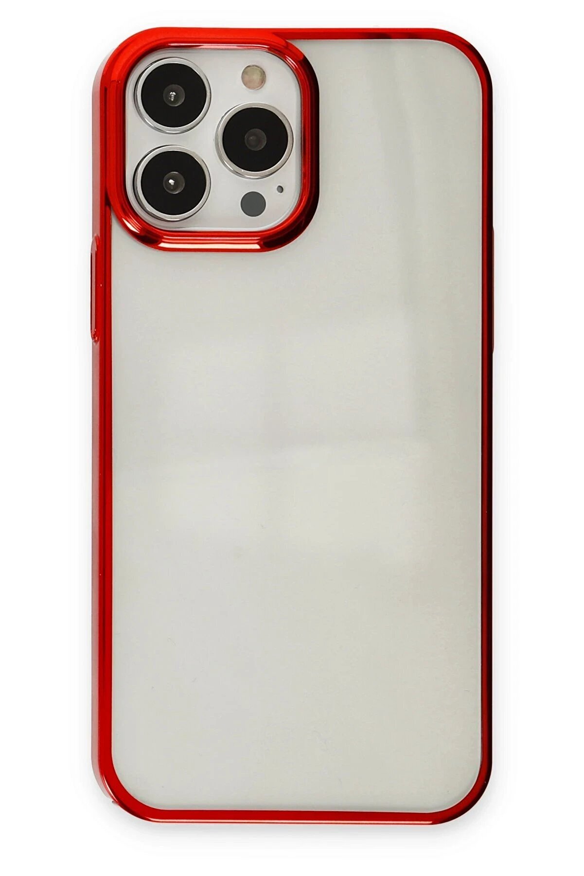 CepteToptan iPhone 14 Pro Max Kılıf Element Silikon - Kırmızı - DROPX3969-8105