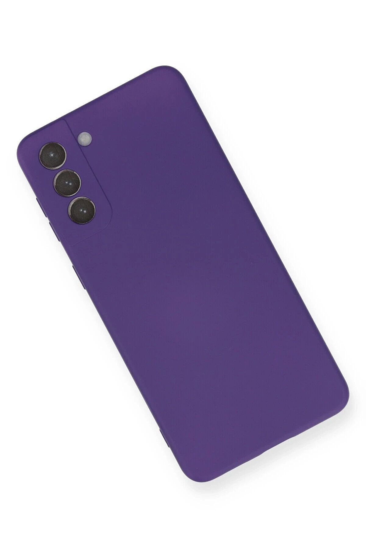 Samsung Galaxy S21 Plus Kılıf Nano İçi̇ Kadi̇fe Si̇li̇kon - Mor - Dropx5796-6443