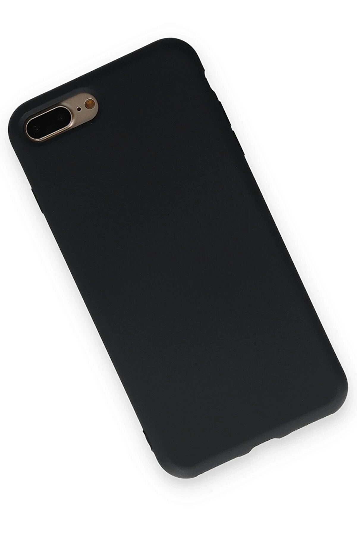 İphone 7 Plus Kılıf Nano İçi̇ Kadi̇fe Si̇li̇kon - Si̇yah - Dropx8557-6167