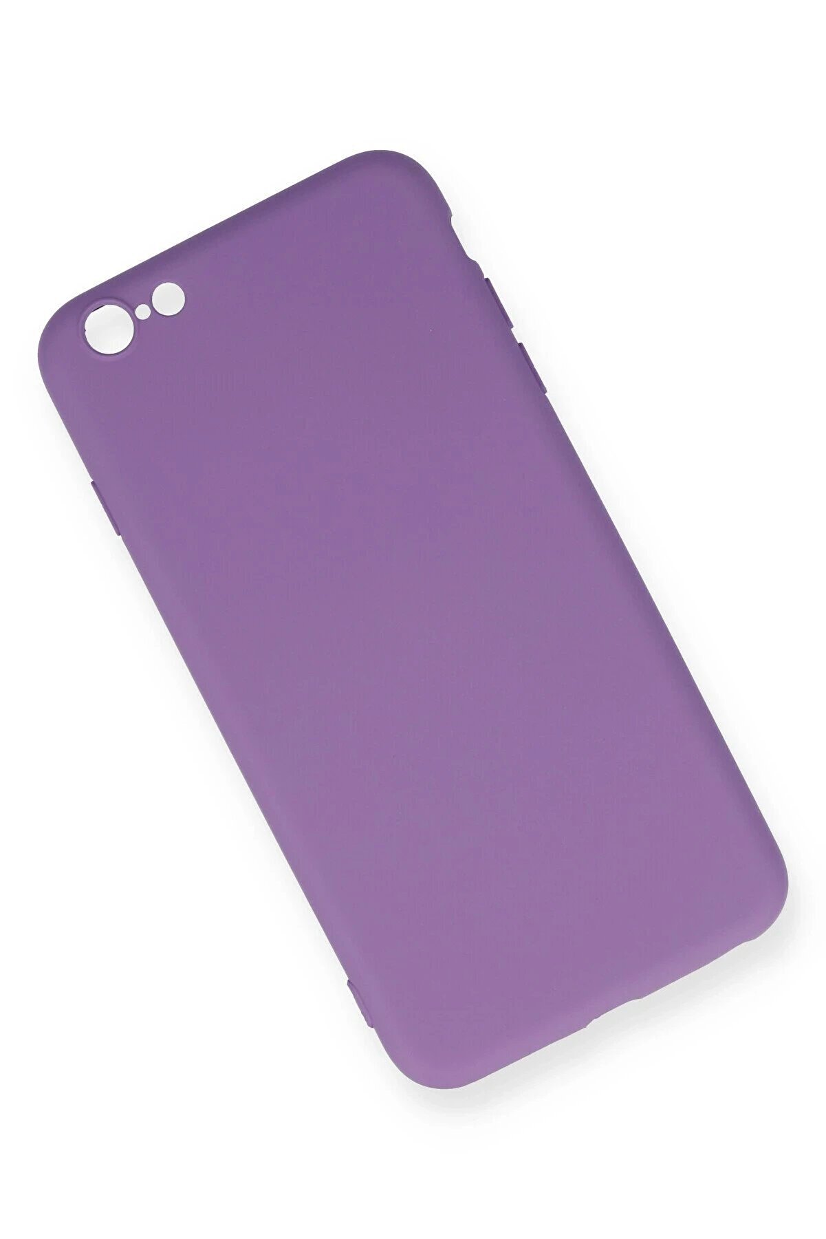 İphone 6 Plus Kılıf Nano İçi̇ Kadi̇fe Si̇li̇kon - Mor - Dropx7549-4915