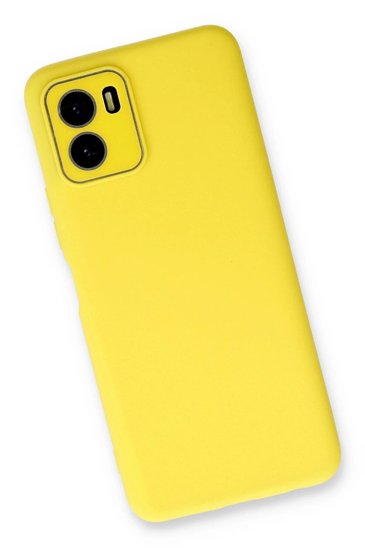 Vi̇vo Y15S Kılıf Lansman Glass Kapak - Sarı - Dropx4226-4139