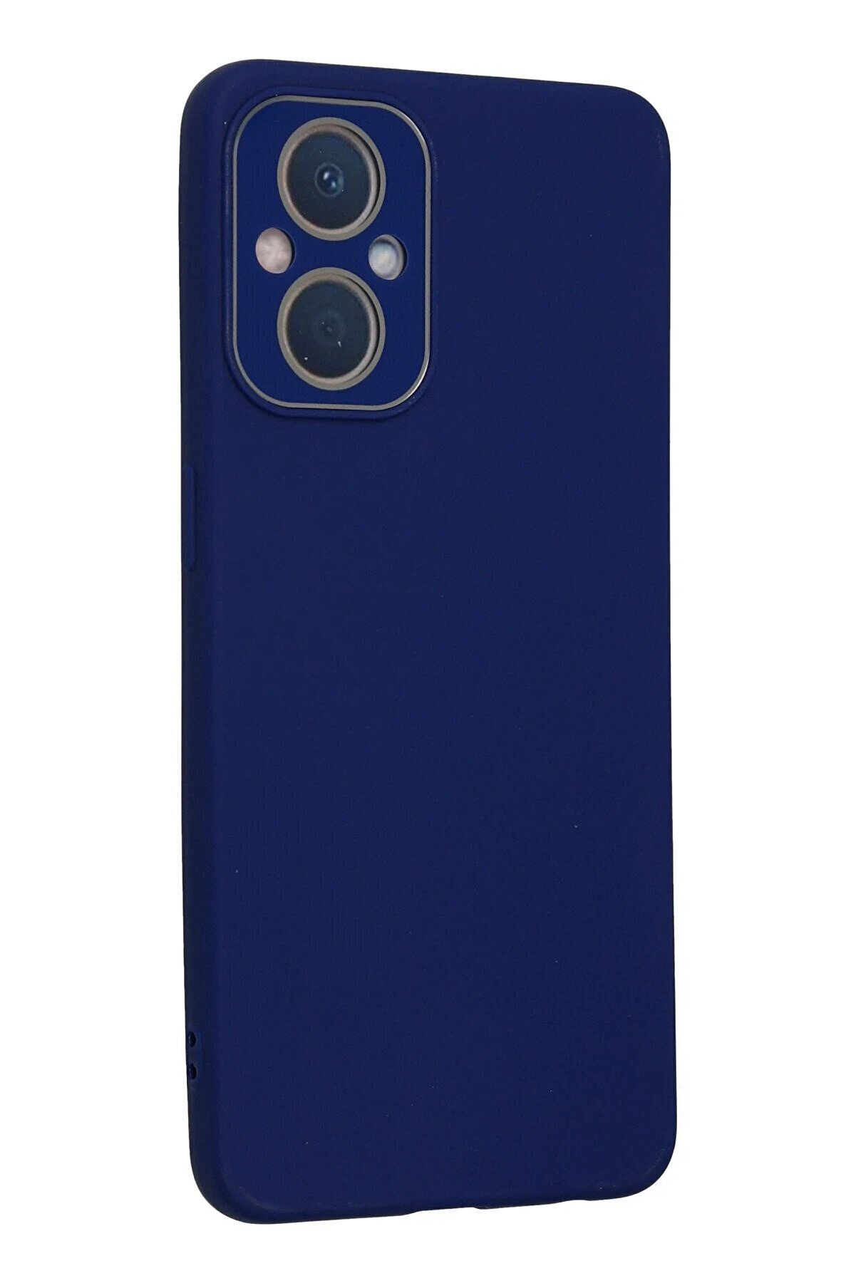 Oppo Reno 7 Li̇te Kılıf Lansman Glass Kapak - Sky Blue - Dropx1961-7726