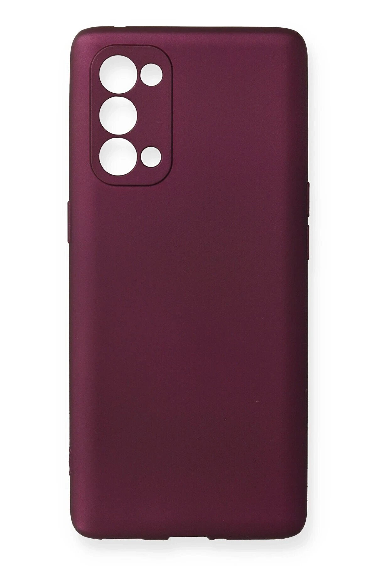 CepteToptan Oppo Reno 5 Pro Kılıf First Silikon - M&uuml;rd&uuml;m - DROPX5626-2628