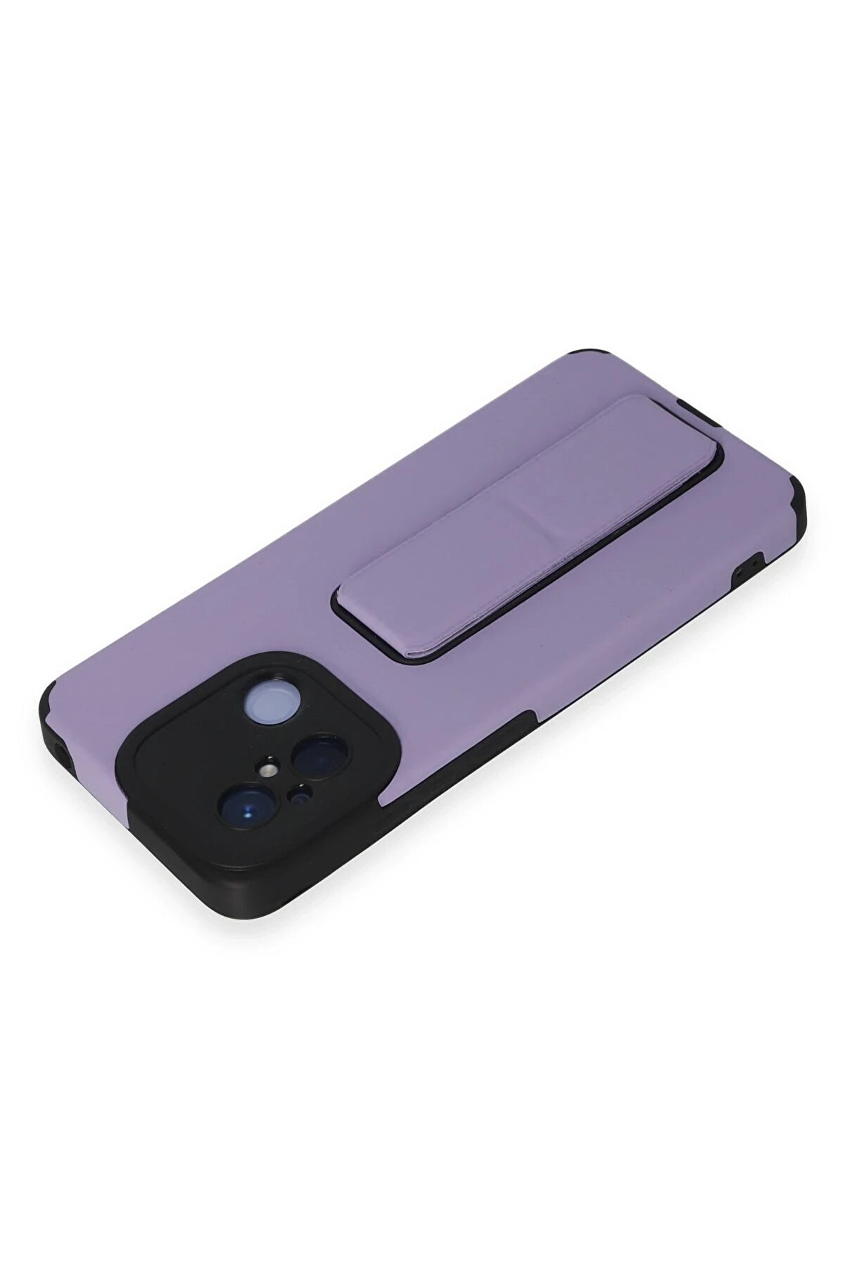 Xi̇aomi̇ Redmi̇ 12C Kılıf Mega Standlı Si̇li̇kon - Li̇la - Dropx4607-3359