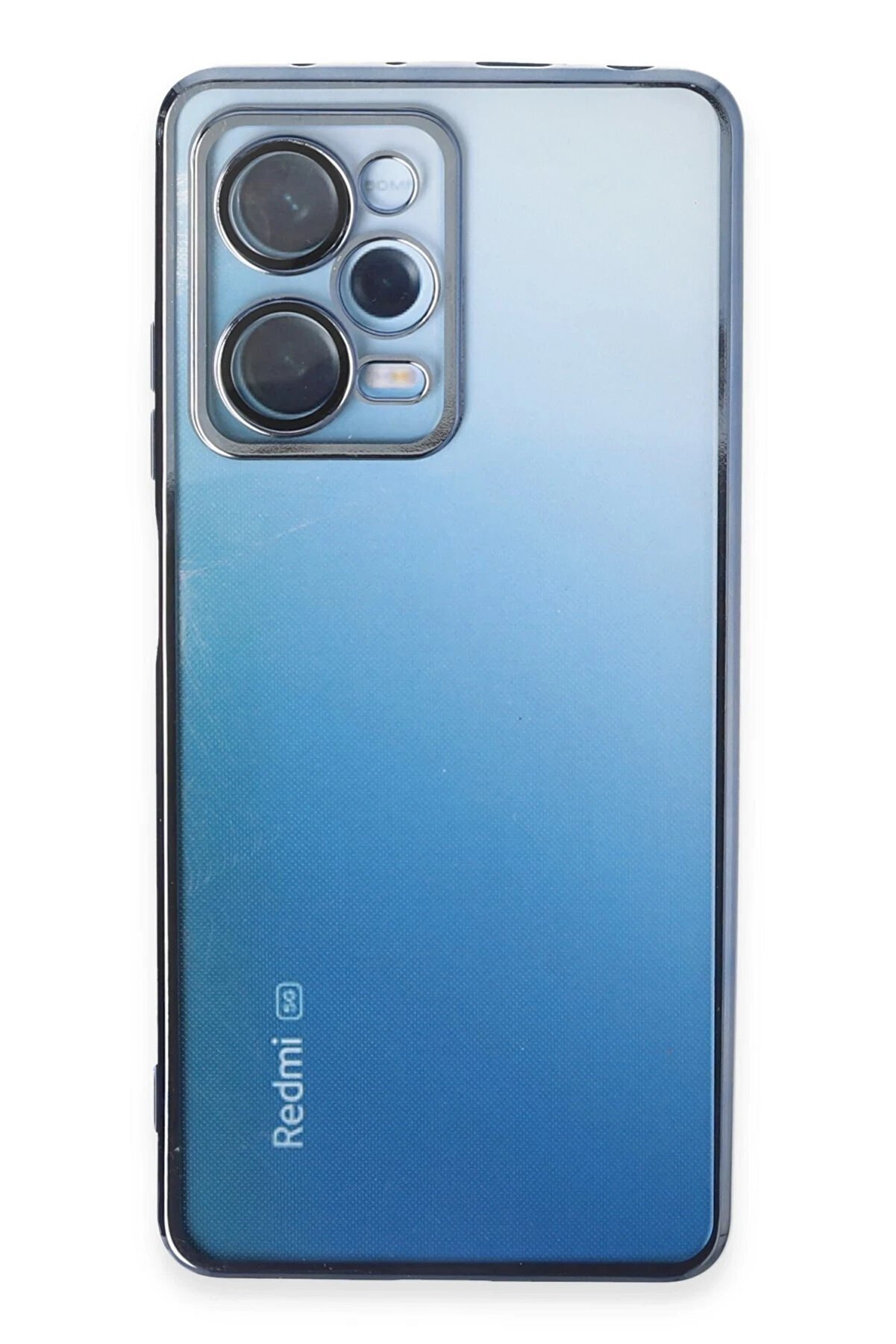 CepteToptan Xiaomi Redmi Note 12 Pro 5G Kılıf Lensli Silikon - Açık Mavi - DROPX8198-4077
