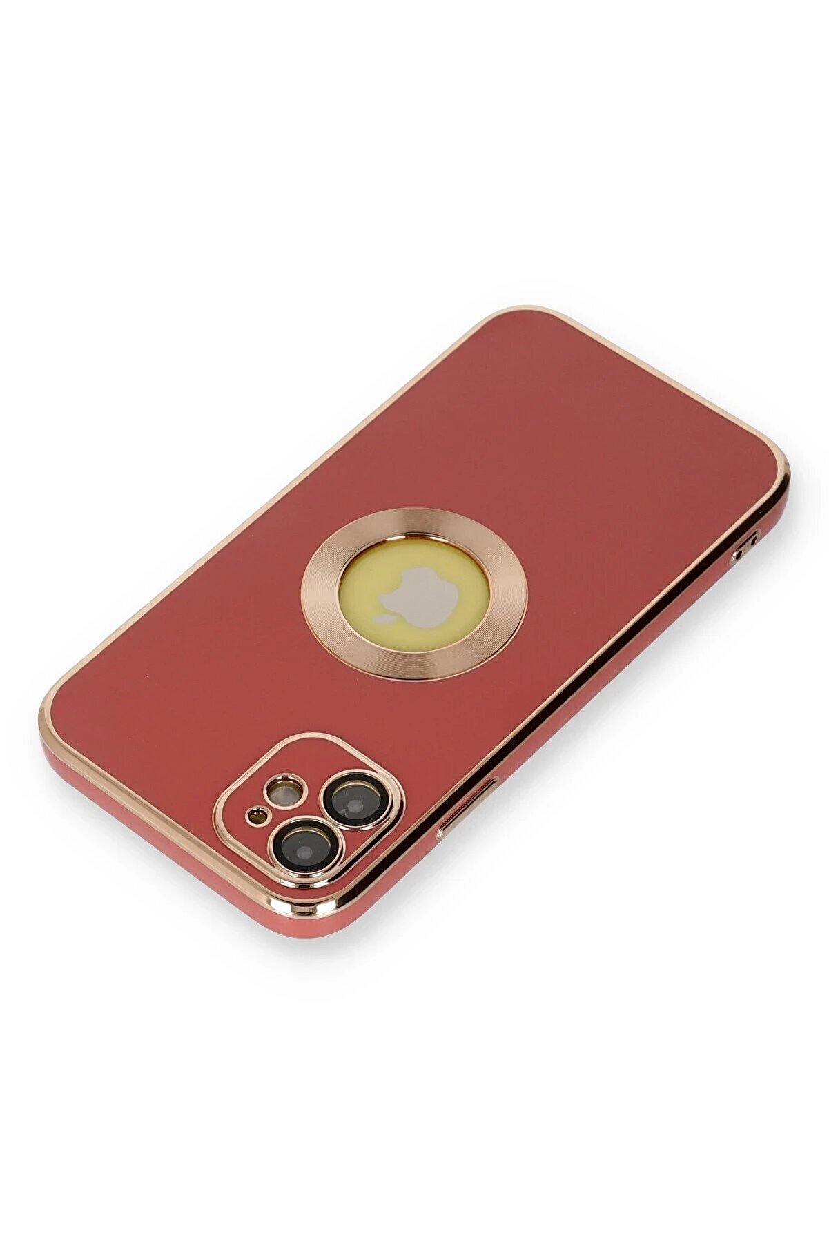 İphone 12 Kılıf Store Si̇li̇kon - Kırmızı - Dropx4034-1090