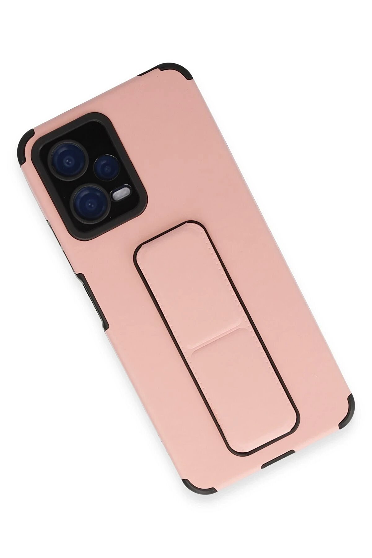 Xi̇aomi̇ Poco X5 5G Kılıf Mega Standlı Si̇li̇kon - Pudra - Dropx7773-9161