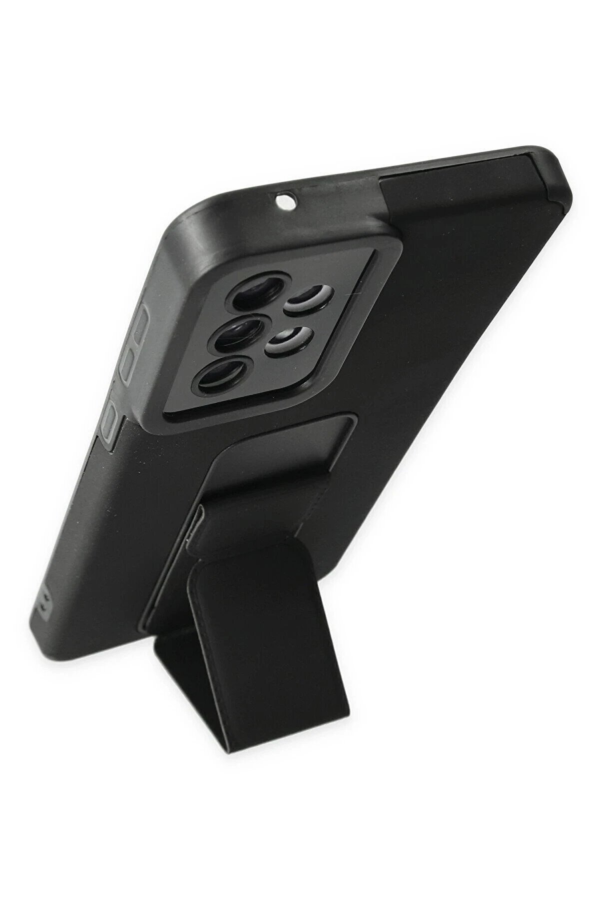 Samsung Galaxy A33 5G Kılıf Mega Standlı Si̇li̇kon - Si̇yah - Dropx1471-2636