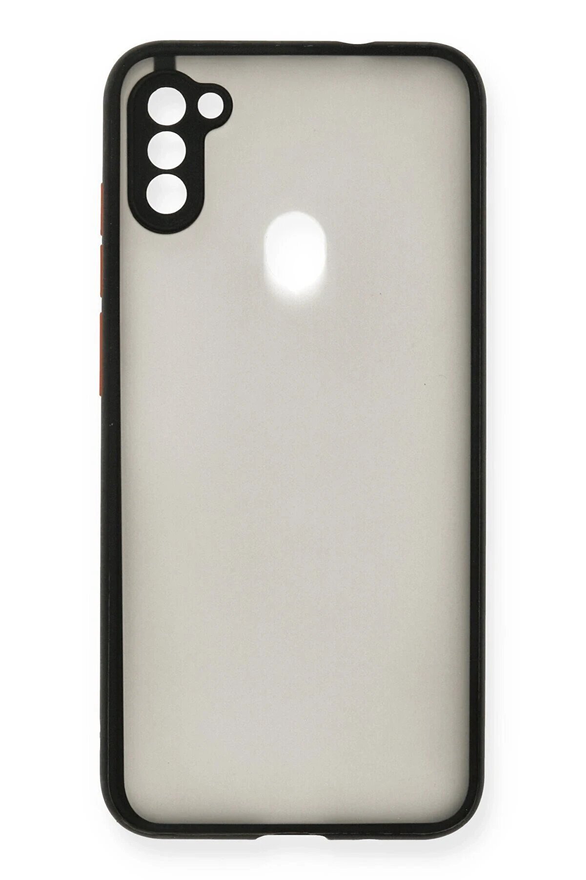 Samsung Galaxy A11 Kılıf Montreal Si̇li̇kon Kapak - Si̇yah - Dropx7200-3552