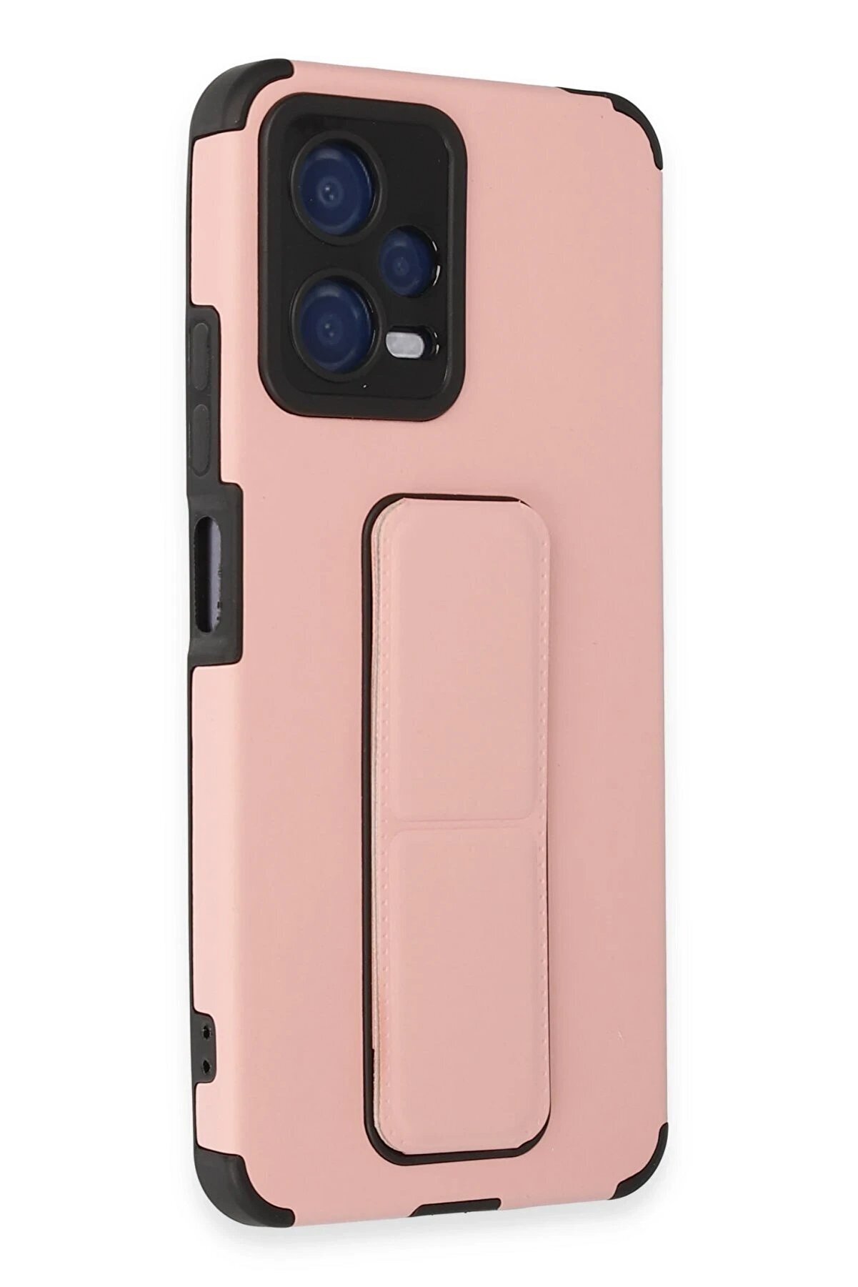 Xi̇aomi̇ Poco X5 5G Kılıf Mega Standlı Si̇li̇kon - Pudra - Dropx7773-9161