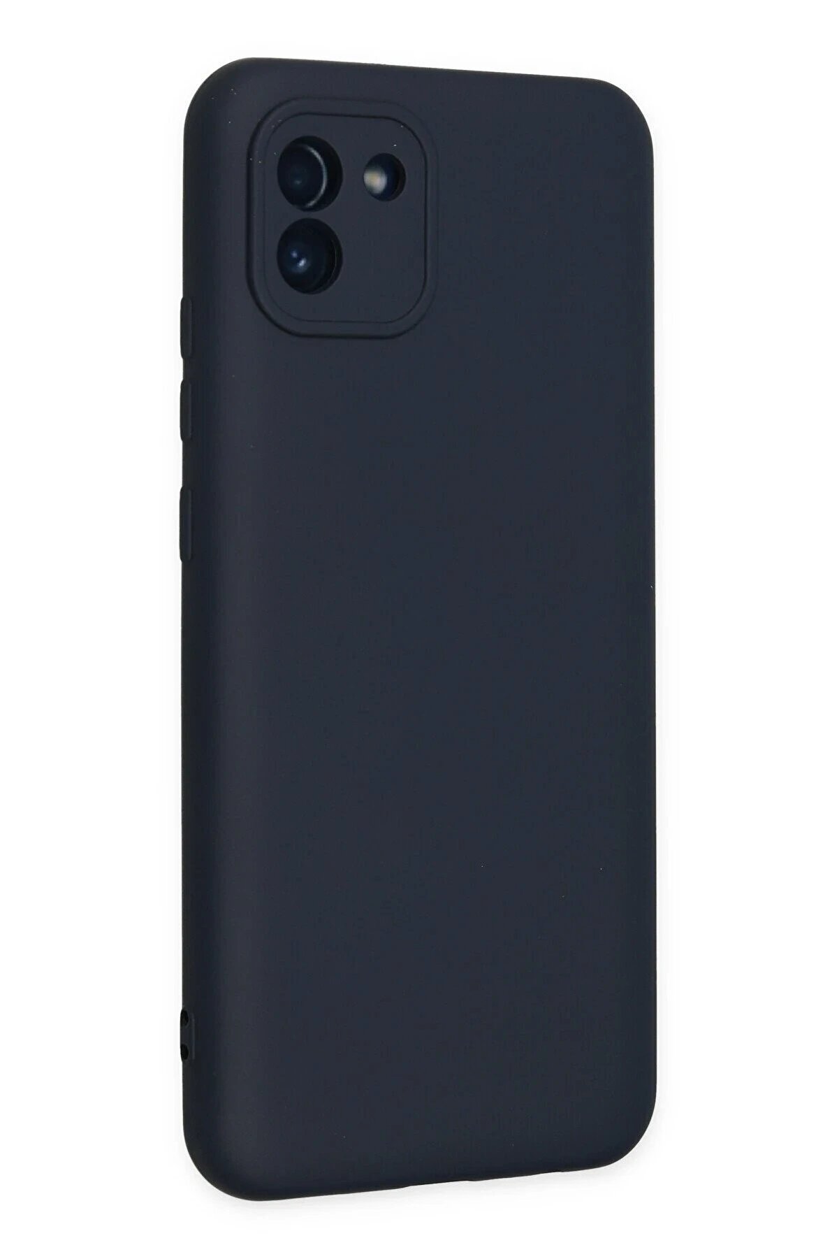 Samsung Galaxy A03 Kılıf Nano İçi̇ Kadi̇fe Si̇li̇kon - Laci̇vert - Dropx1261-2760