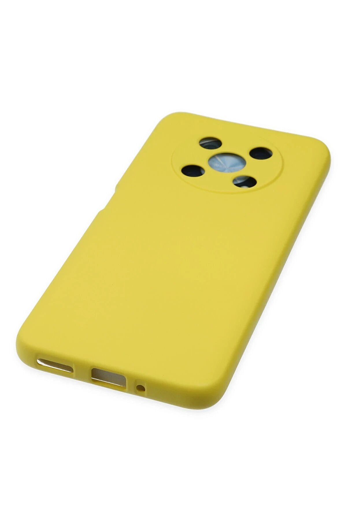 Huawei̇ Nova Y90 Kılıf Nano İçi̇ Kadi̇fe Si̇li̇kon - Sarı - Dropx8146-3690