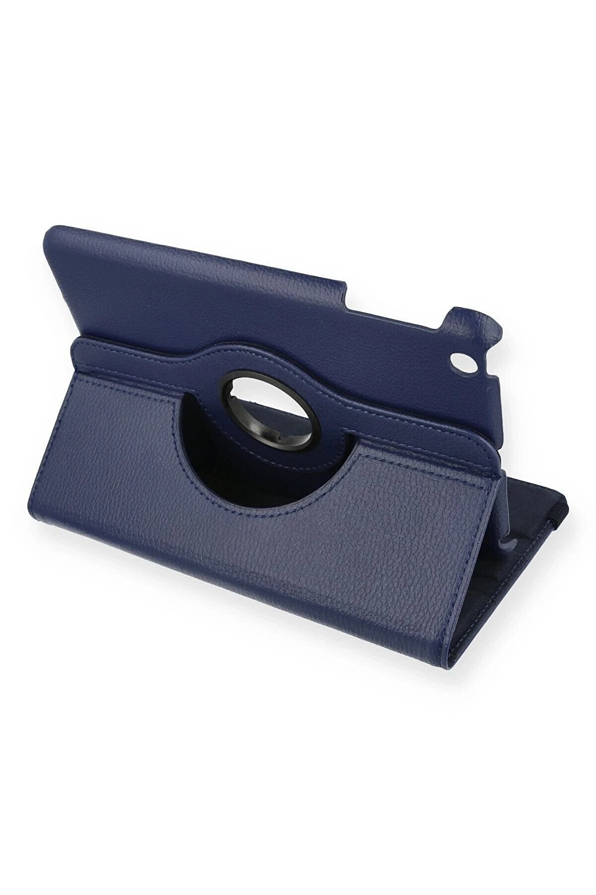 CepteToptan iPad Mini 1 Kılıf 360 Tablet Deri Kılıf - Lacivert - DROPX9258-3374