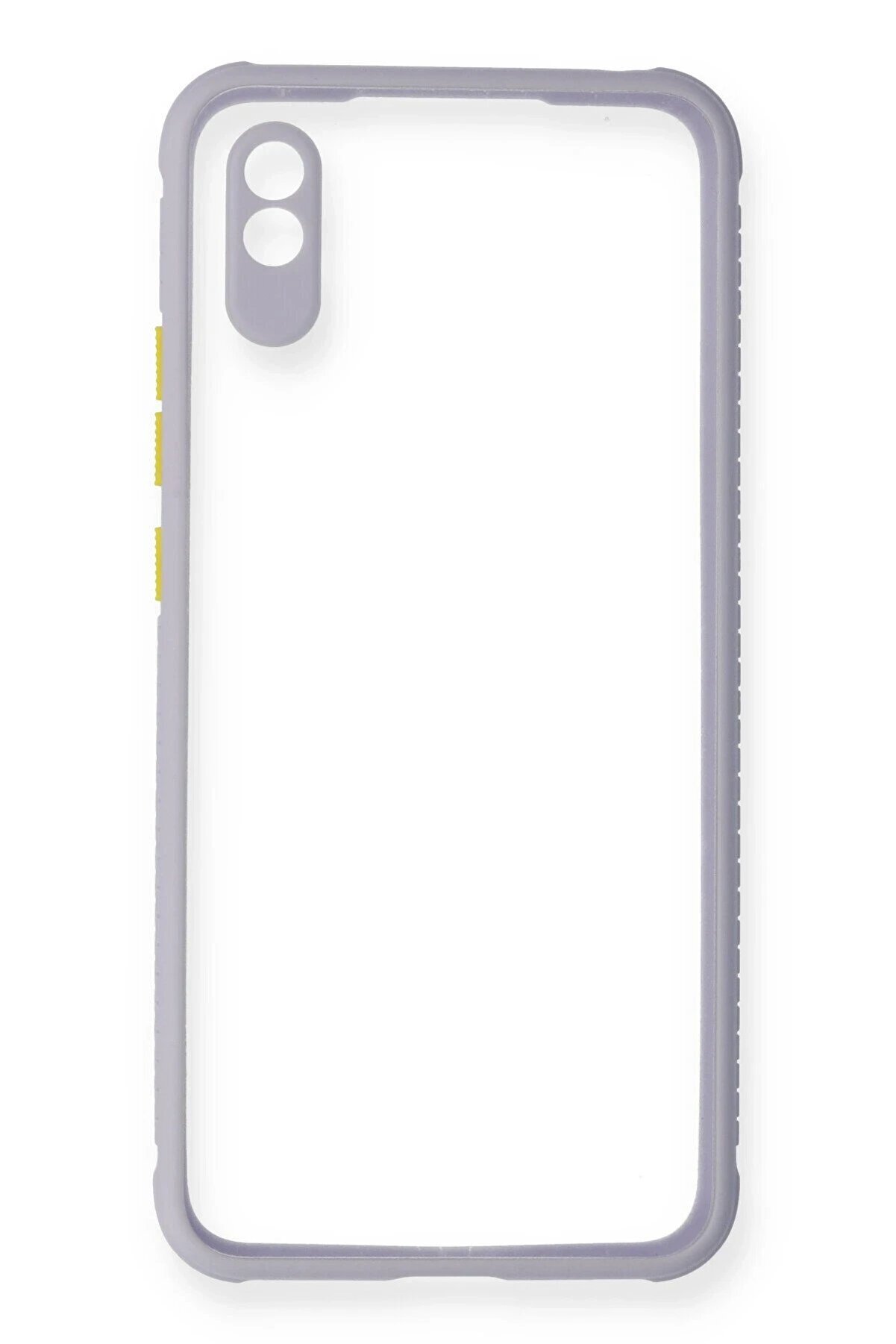 Xi̇aomi̇ Redmi̇ 9A Kılıf Mi̇ami̇ Şeffaf Si̇li̇kon - Li̇la - Dropx5881-8564