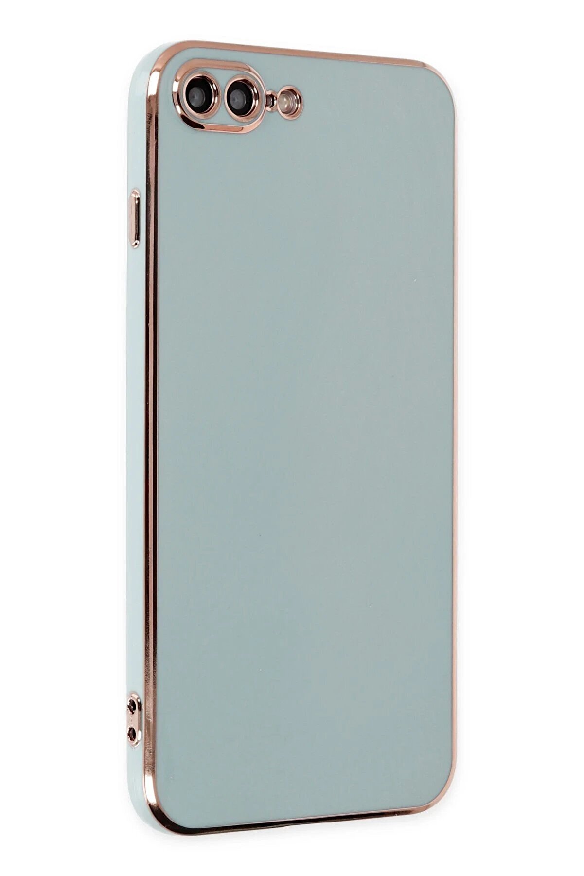 CepteToptan iPhone 7 Plus Kılıf Volet Silikon - Açık Yeşil - DROPX9262-4856