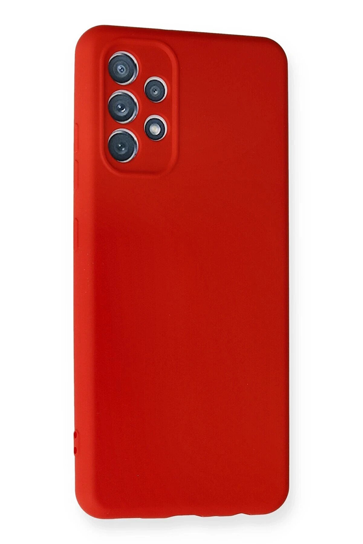 Samsung Galaxy A32 Kılıf Nano İ&ccedil;i̇ Kadi̇fe Si̇li̇kon - Kırmızı - Dropx9326-2452