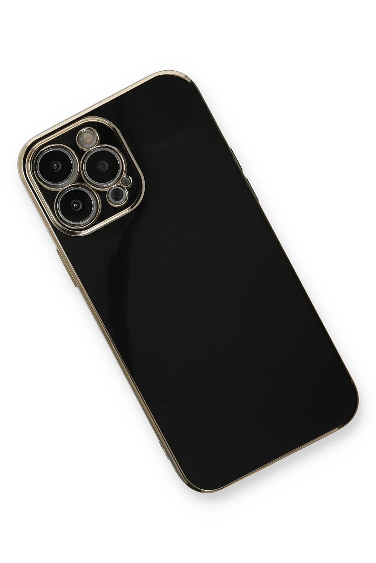 İphone 13 Pro Max Kılıf Volet Si̇li̇kon - Si̇yah - Dropx5533-2445