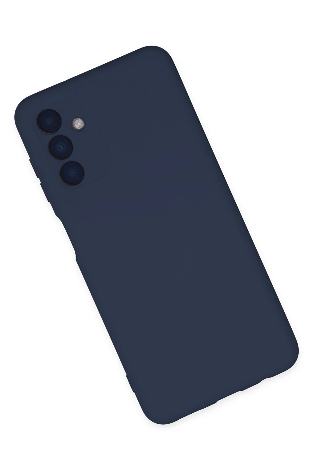 Samsung Galaxy A04S Kılıf Nano İçi̇ Kadi̇fe Si̇li̇kon - Laci̇vert - Dropx4004-9106