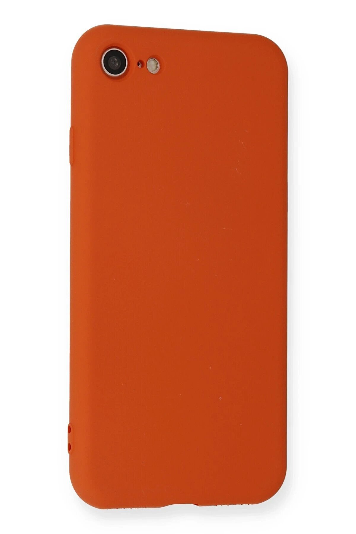 İphone 7 Kılıf Nano İçi̇ Kadi̇fe Si̇li̇kon - Kırmızı - Dropx8700-3275