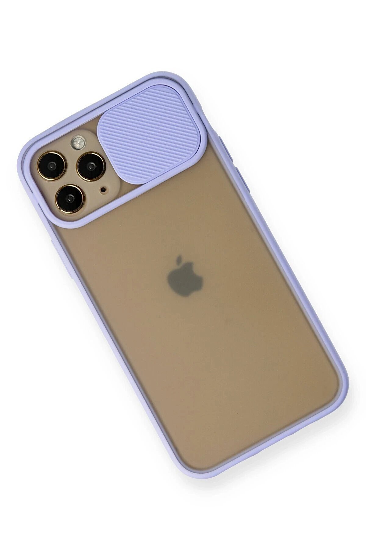 İphone 11 Pro Kılıf Palm Buzlu Kamera Sürgülü Si̇li̇kon - Li̇la - Dropx6625-3613