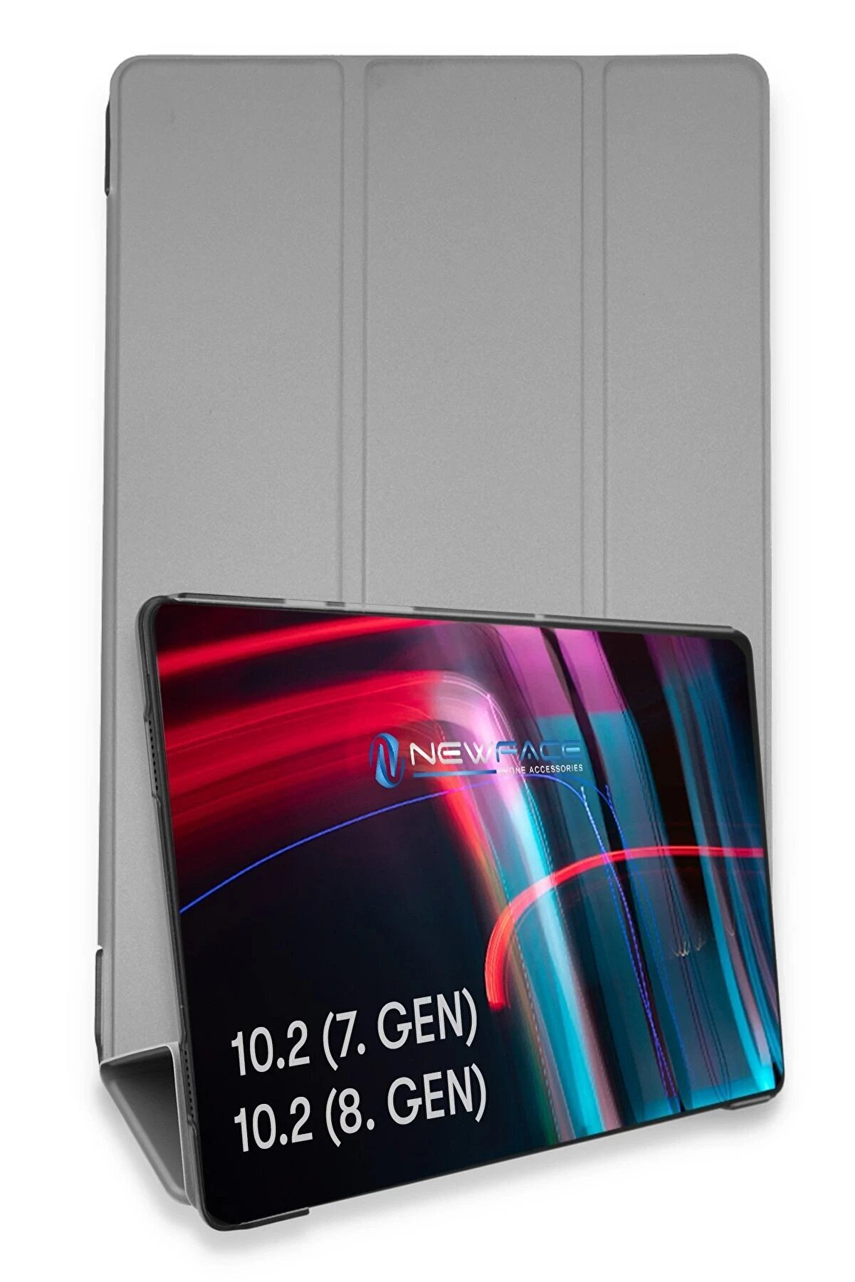 CepteToptan iPad 10.2 (7.nesil) Kılıf Tablet Smart Kılıf - Gri - DROPX7821-1534