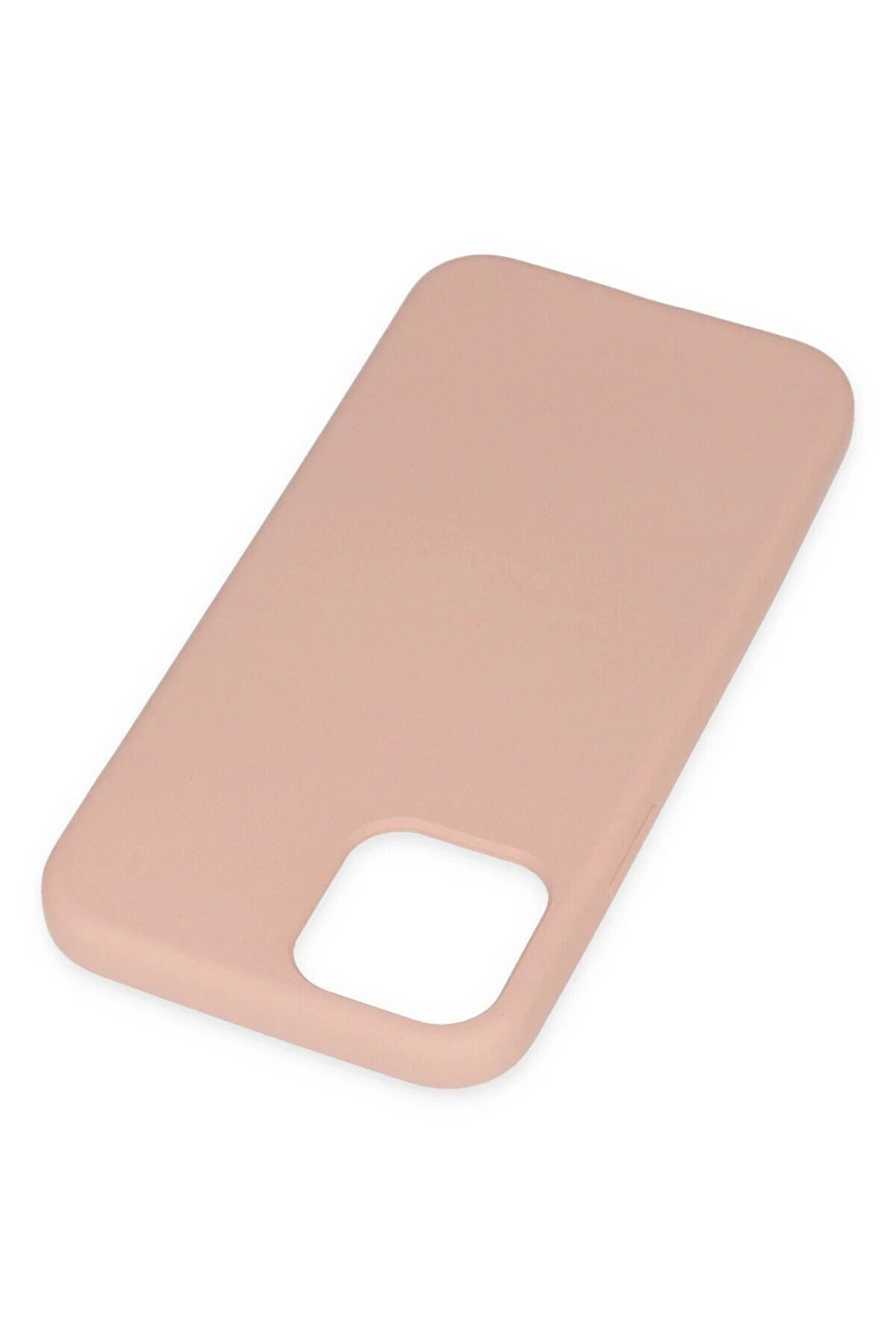 İphone 11 Pro Kılıf Nano İçi̇ Kadi̇fe Si̇li̇kon - Pudra - Dropx5256-4173