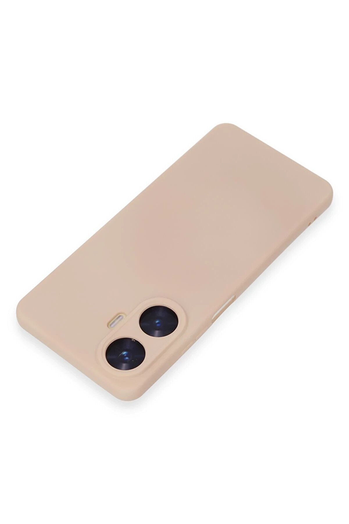 Realme C55 Kılıf Nano İ&ccedil;i̇ Kadi̇fe Si̇li̇kon - Pudra - Dropx3219-6284