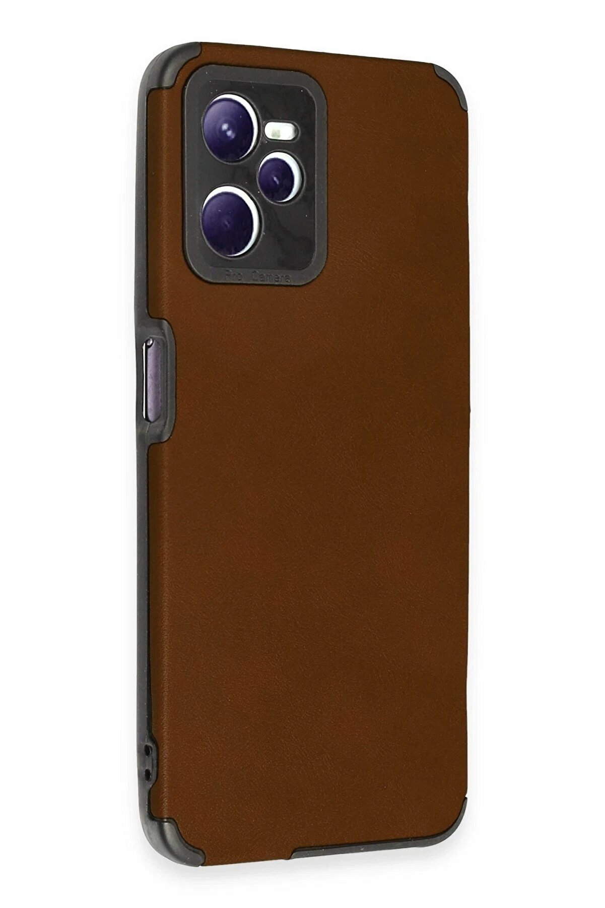 Realme C35 Kılıf Loop Deri̇ Si̇li̇kon - Kahverengi̇ - Dropx9374-8764